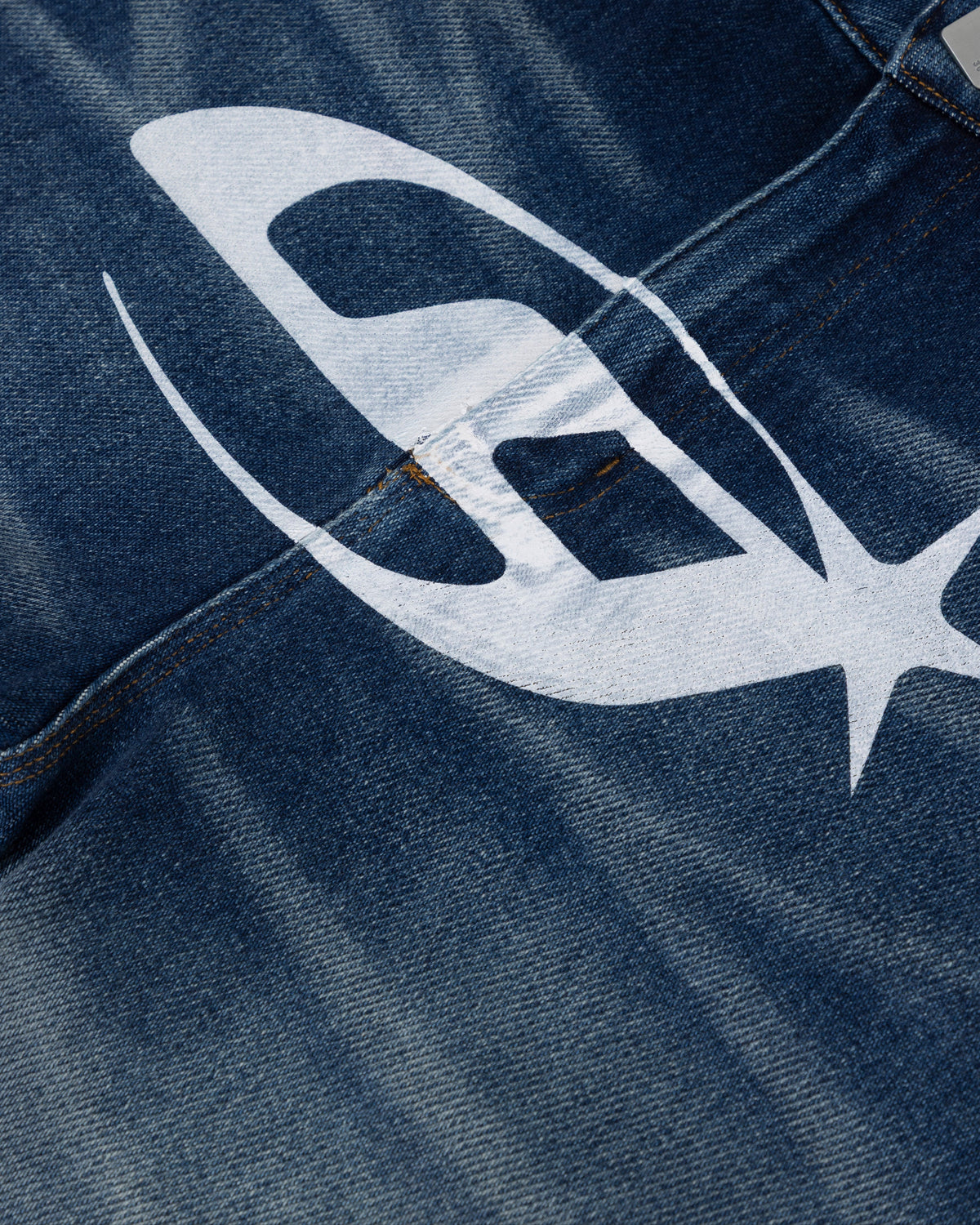 W Act 1 UG Star Denim Jorts Medium Blue