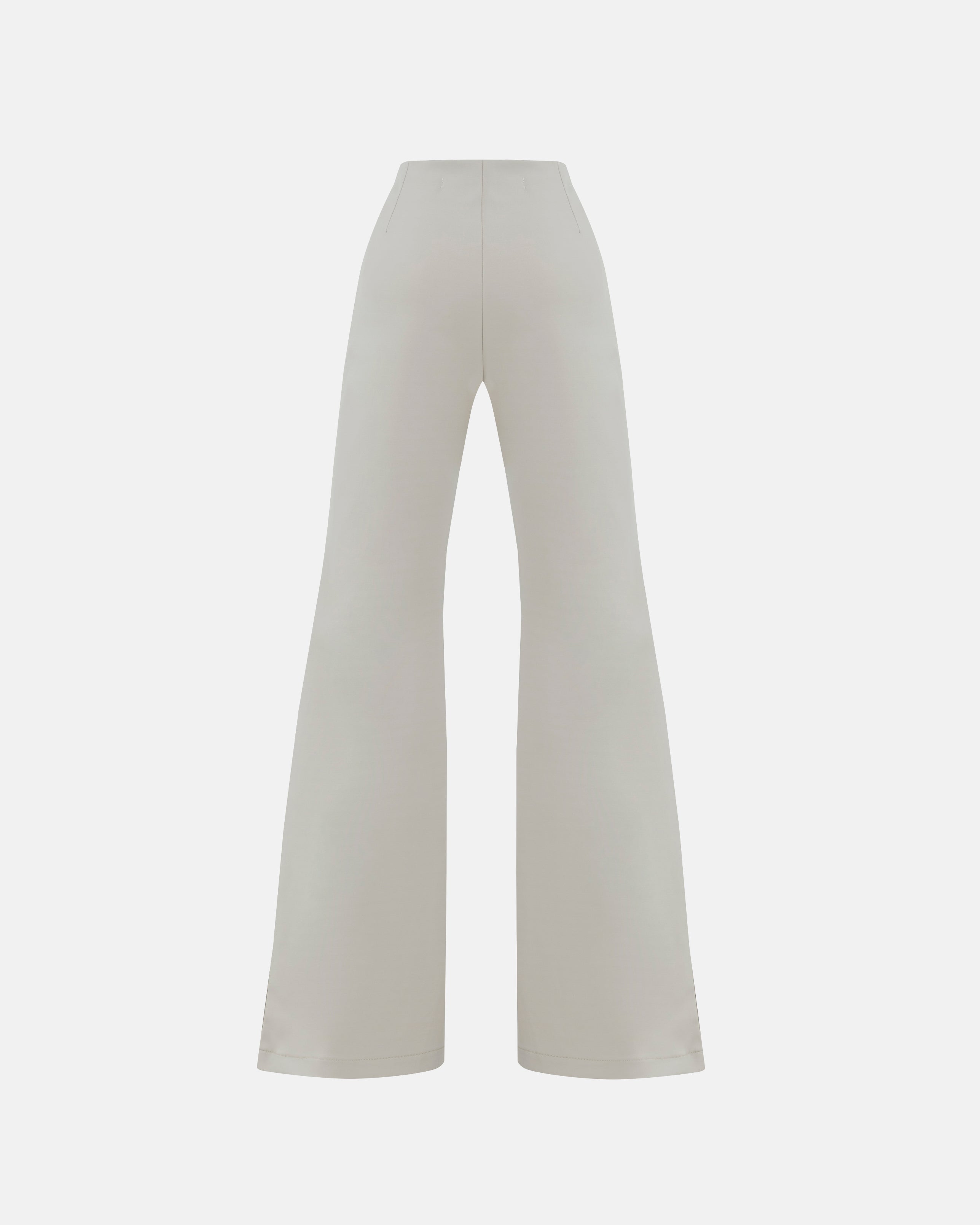 W Basics Flare Trouser Cream