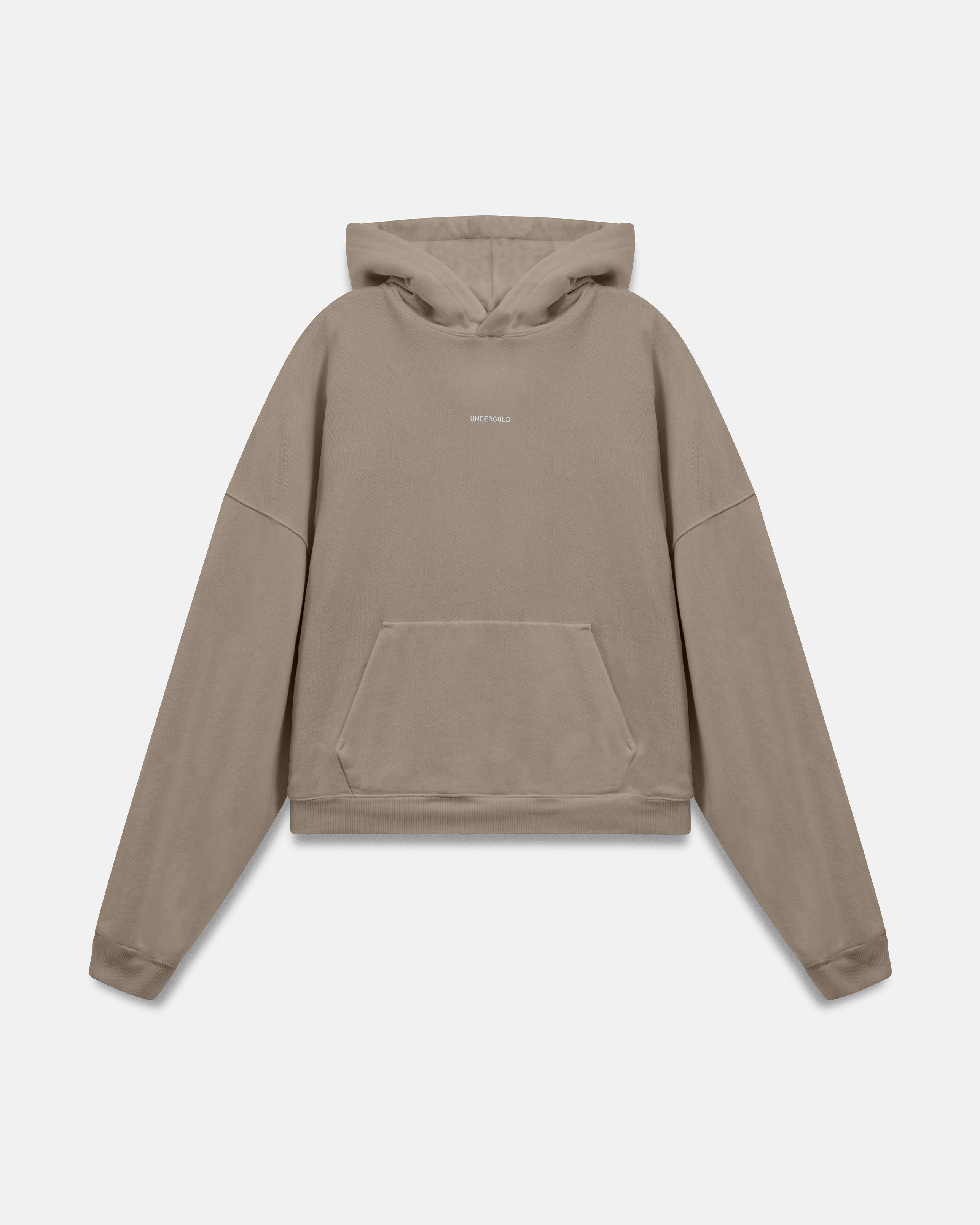 W Basics Undergold Boxy Fit Hoodie Cream
