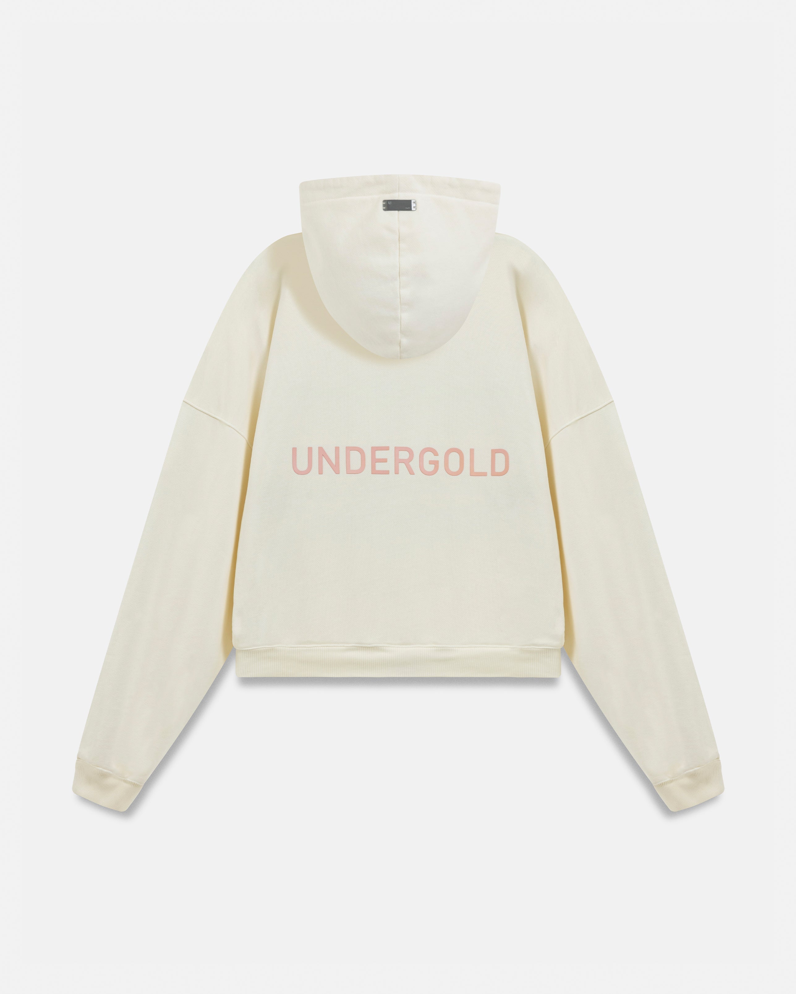 W Basics Undergold Boxy Fit Hoodie White