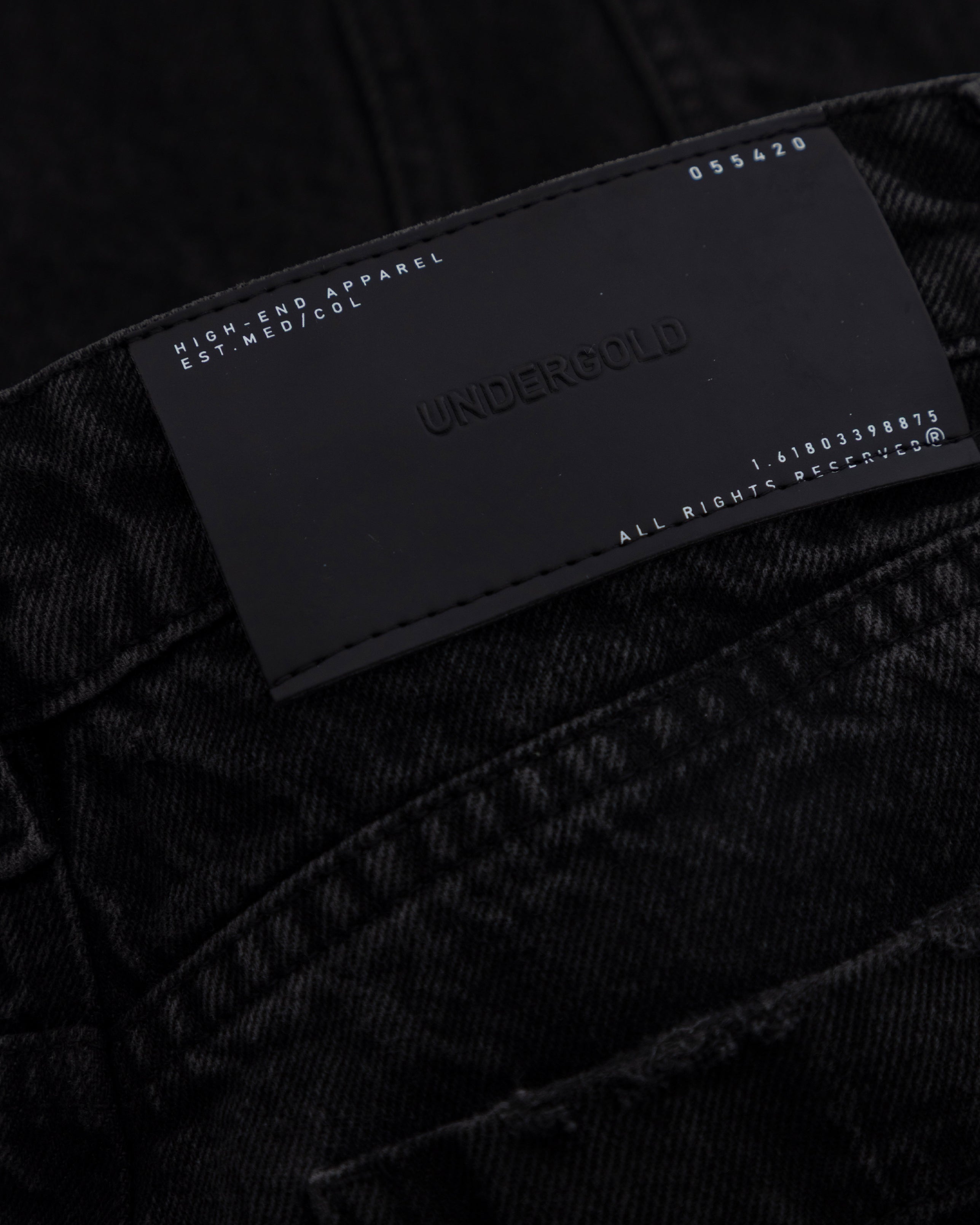 W Basics UNDERGOLD Panelled Wide Jeans Black