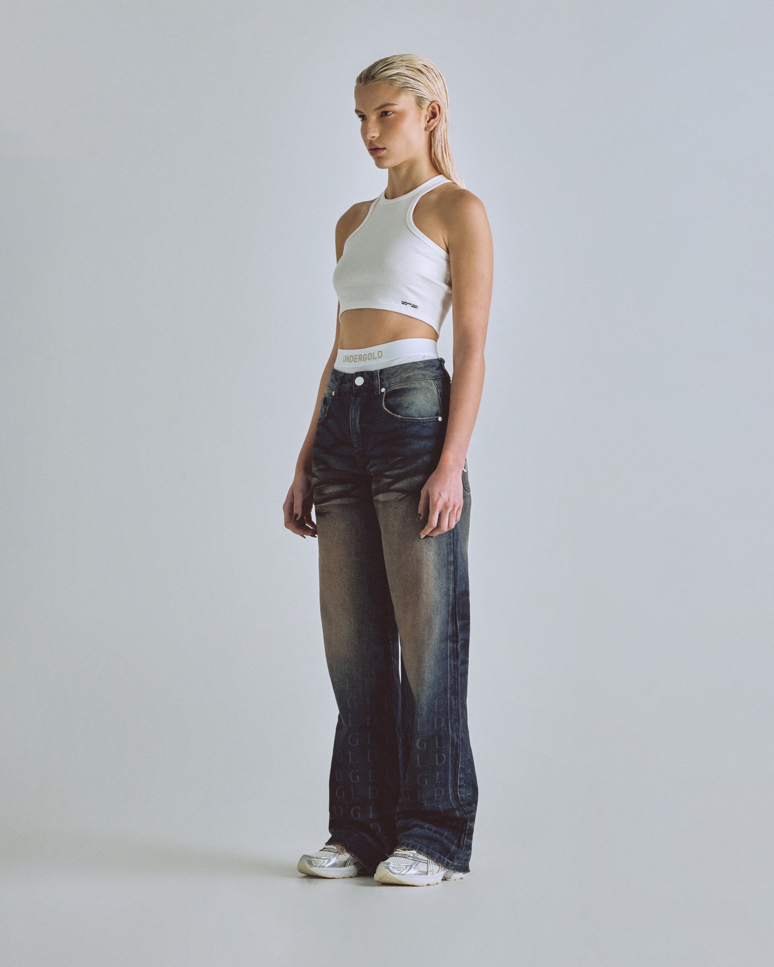 W Basics Undergold Studio Tank Top White