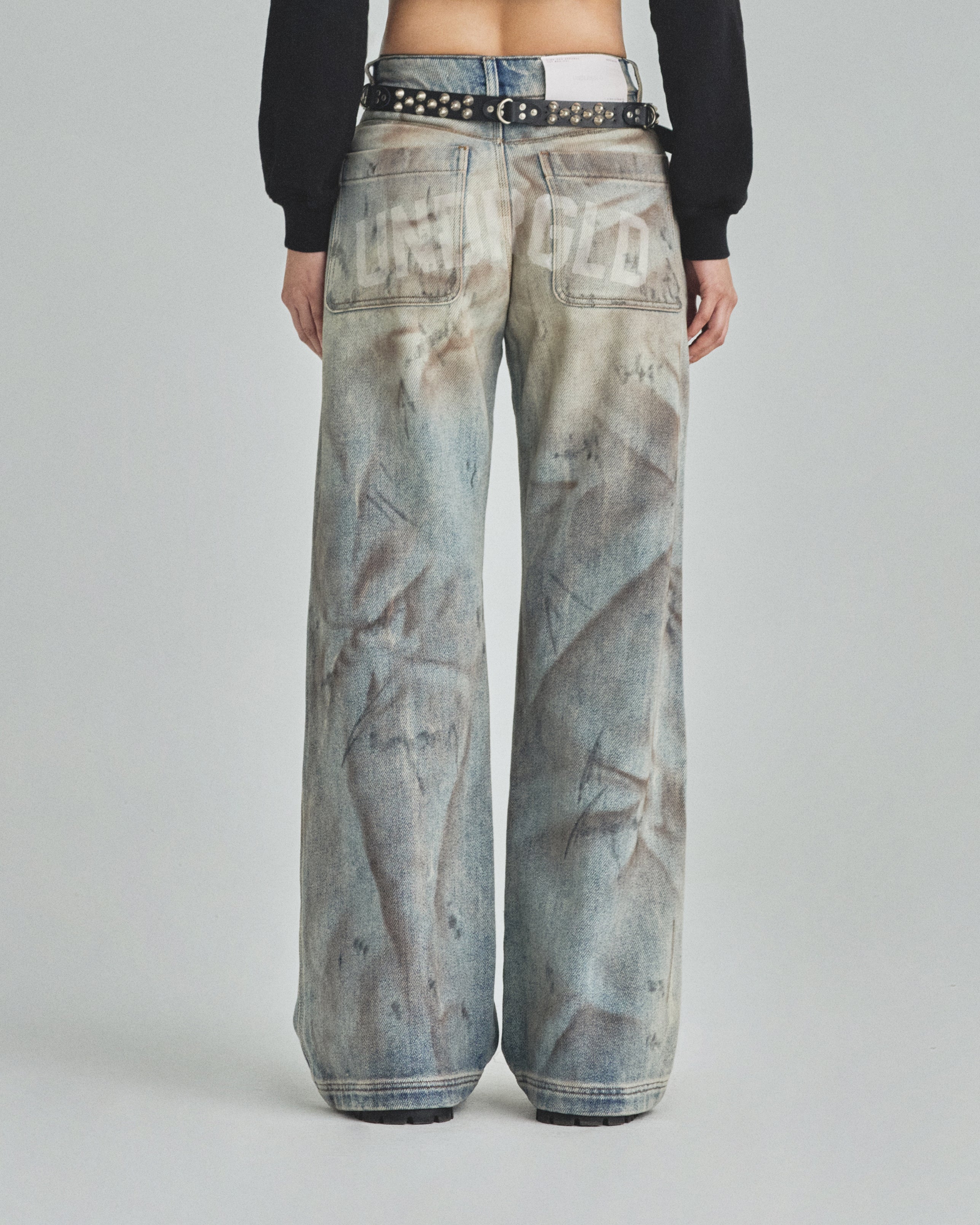 W Capsule UNDRGLD Wide Jeans Dirty Blue