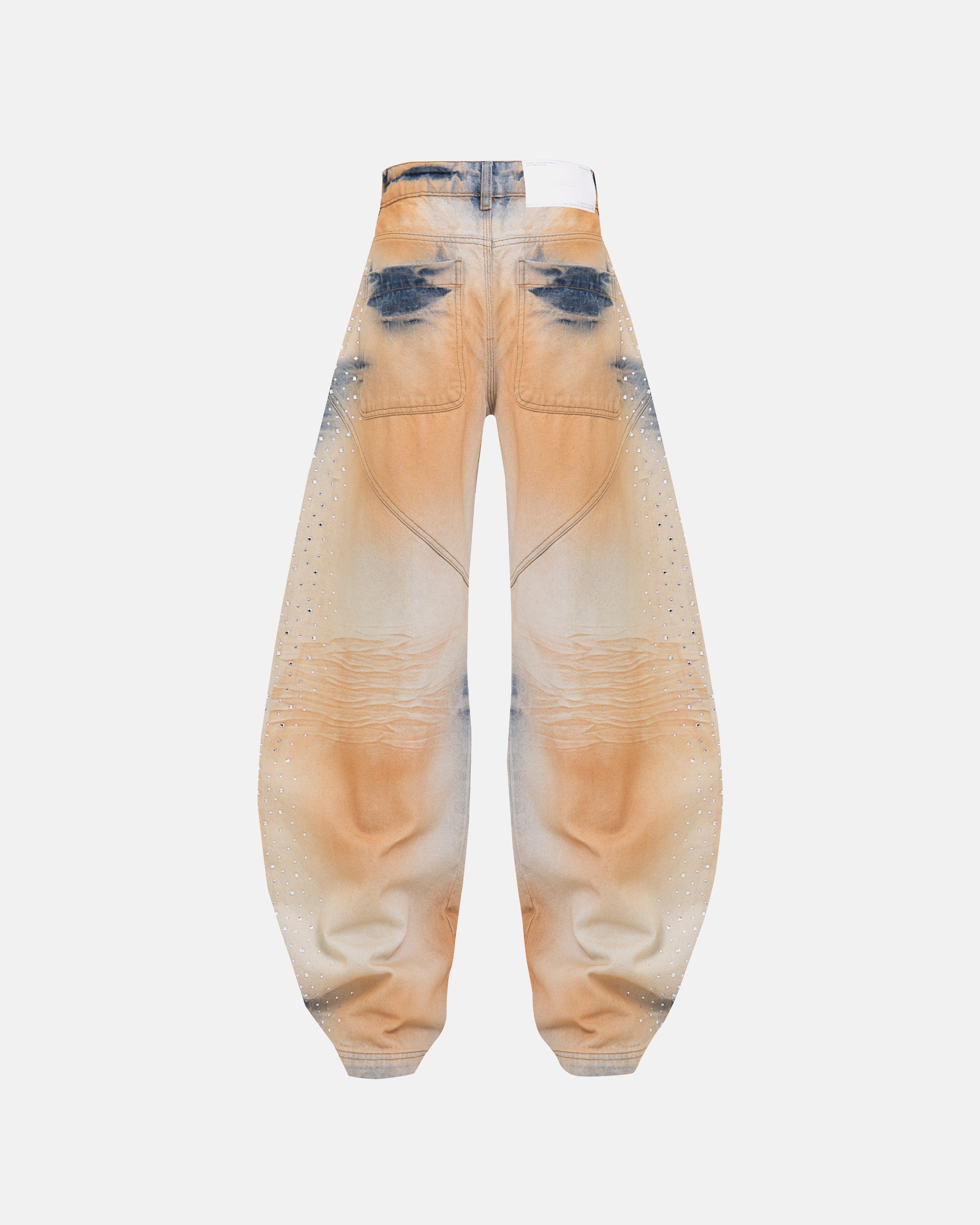 W Golden Heritage Pearled Barrel Jeans Oasis Blue