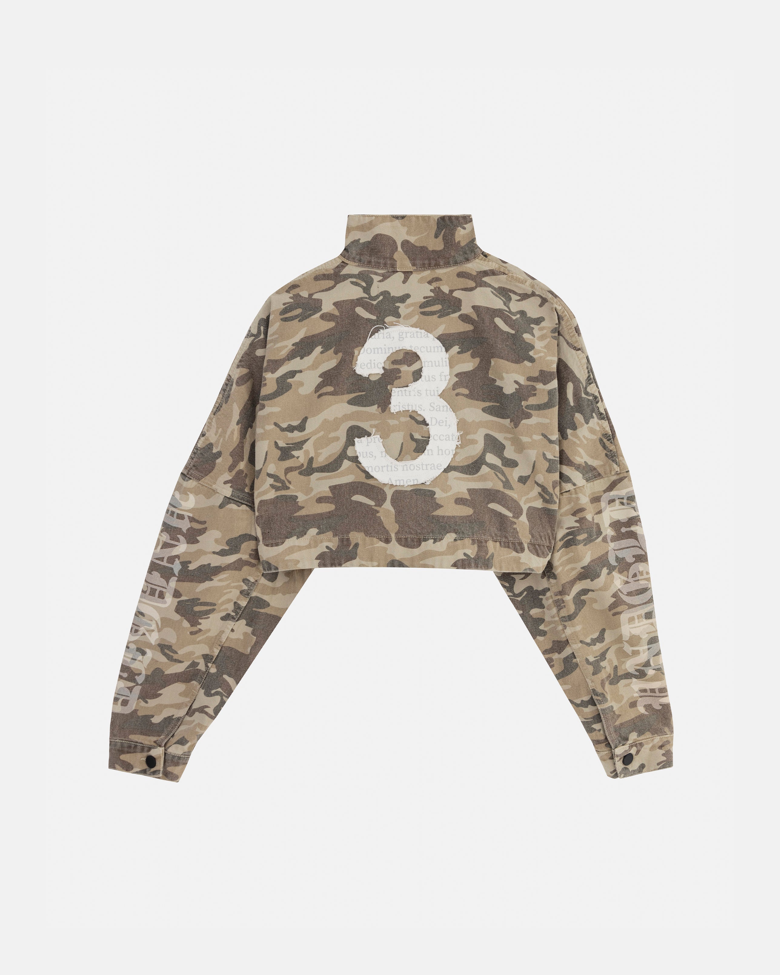 (W) Gratia Plena Three Cropped Zip Up Jacket Cammo