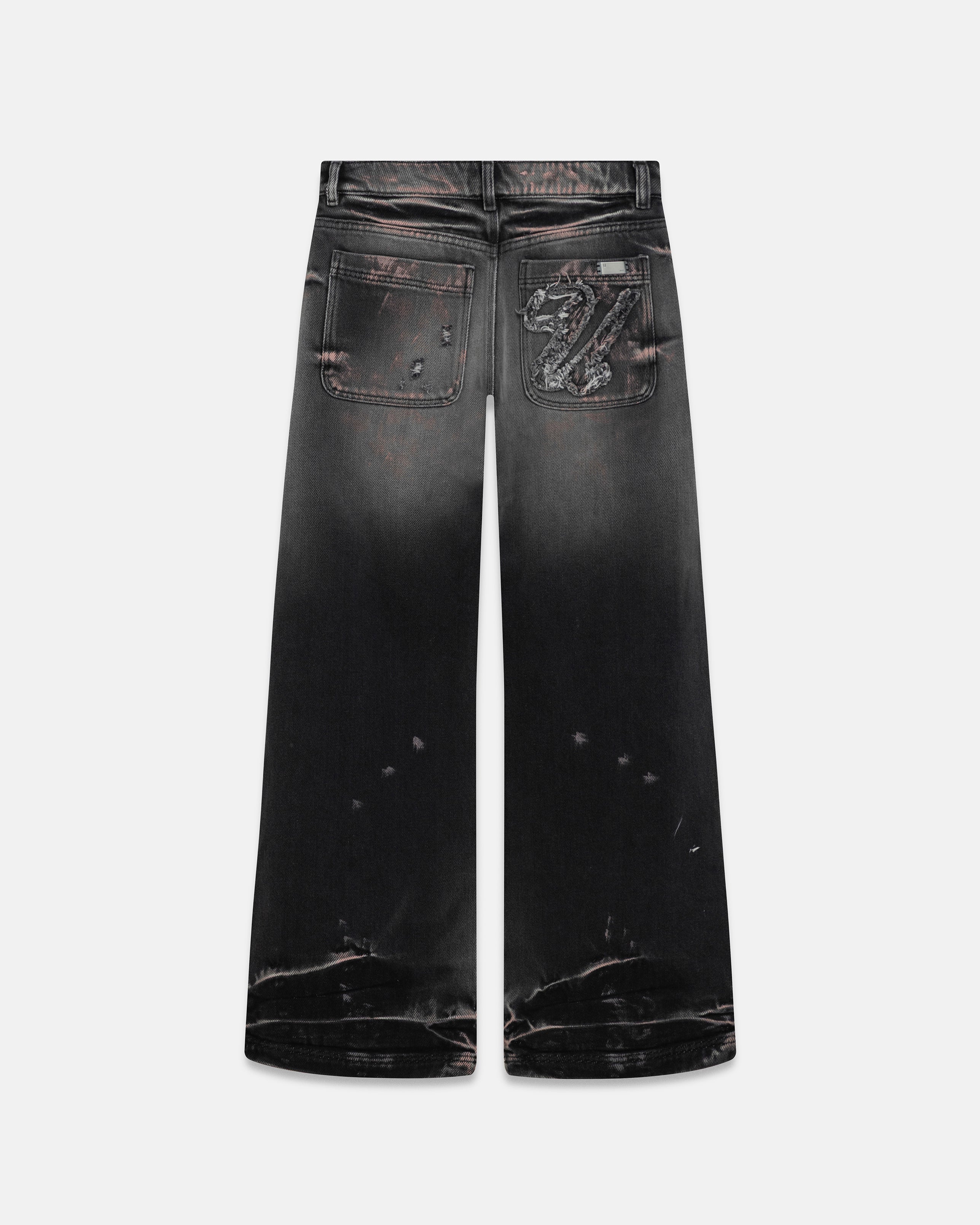 W Holy State U Wide Jeans Ash Black