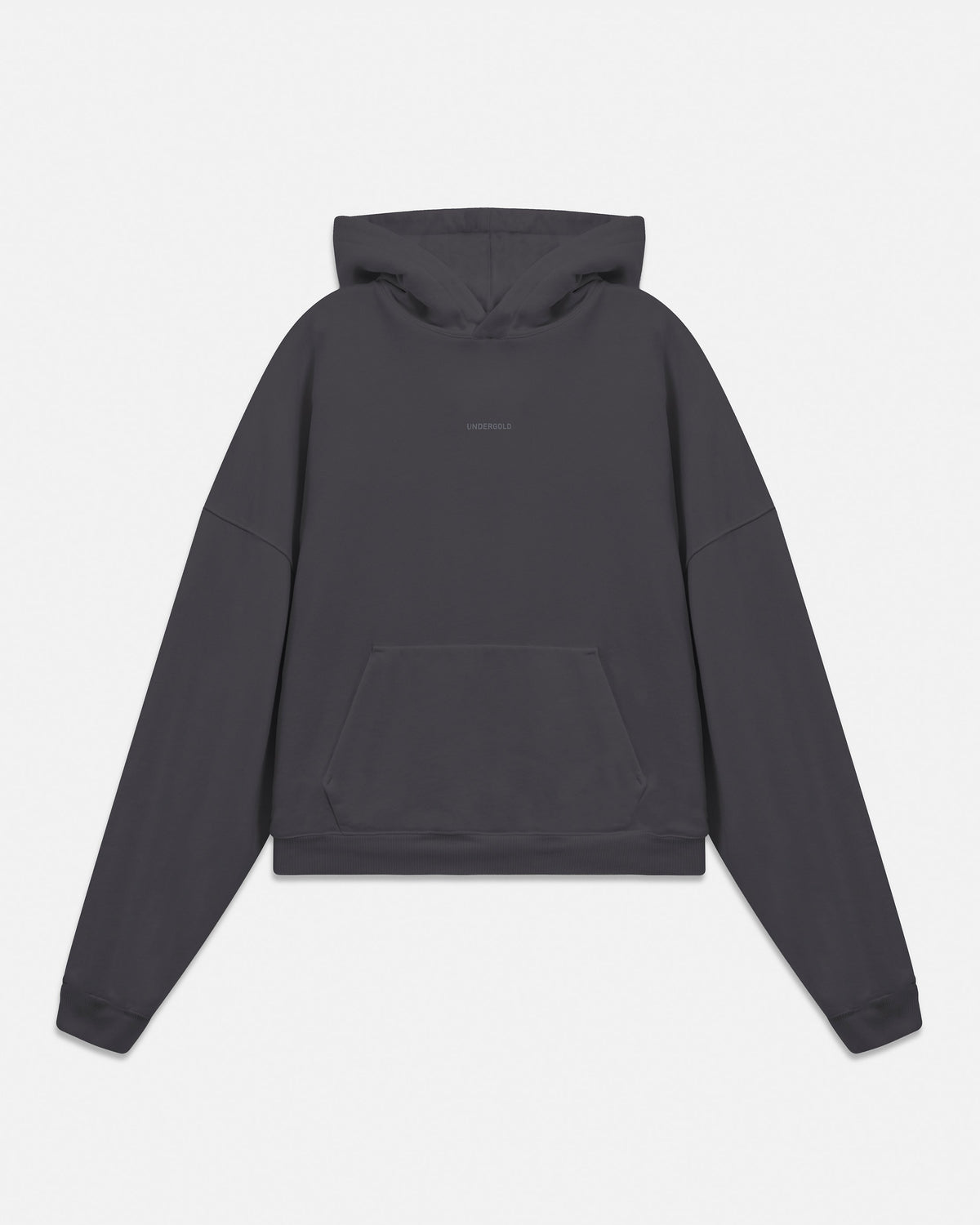W Line Basic Boxy Fit Hoodie Dark Gray