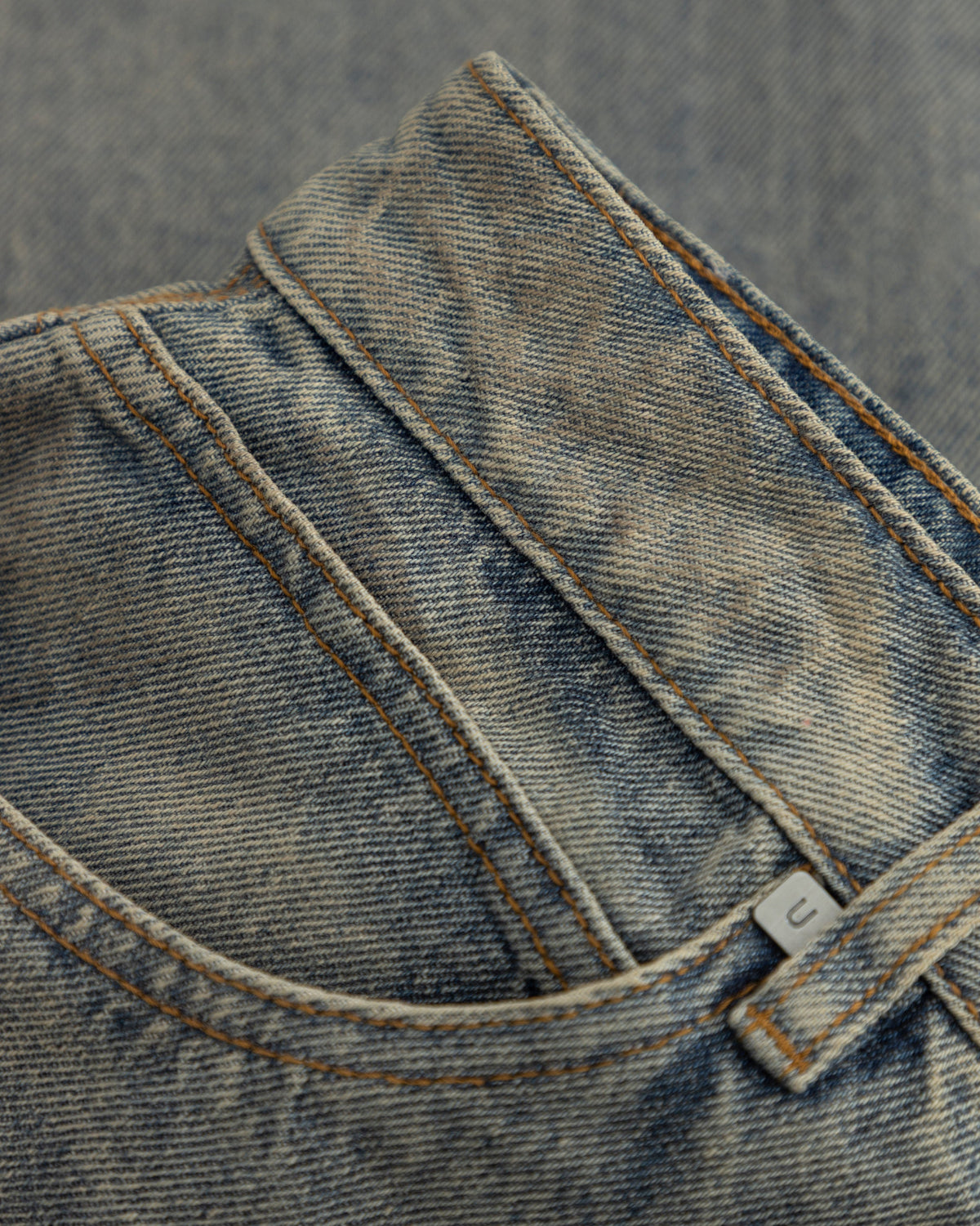 W Line Basic Wide Jeans Dirty Blue