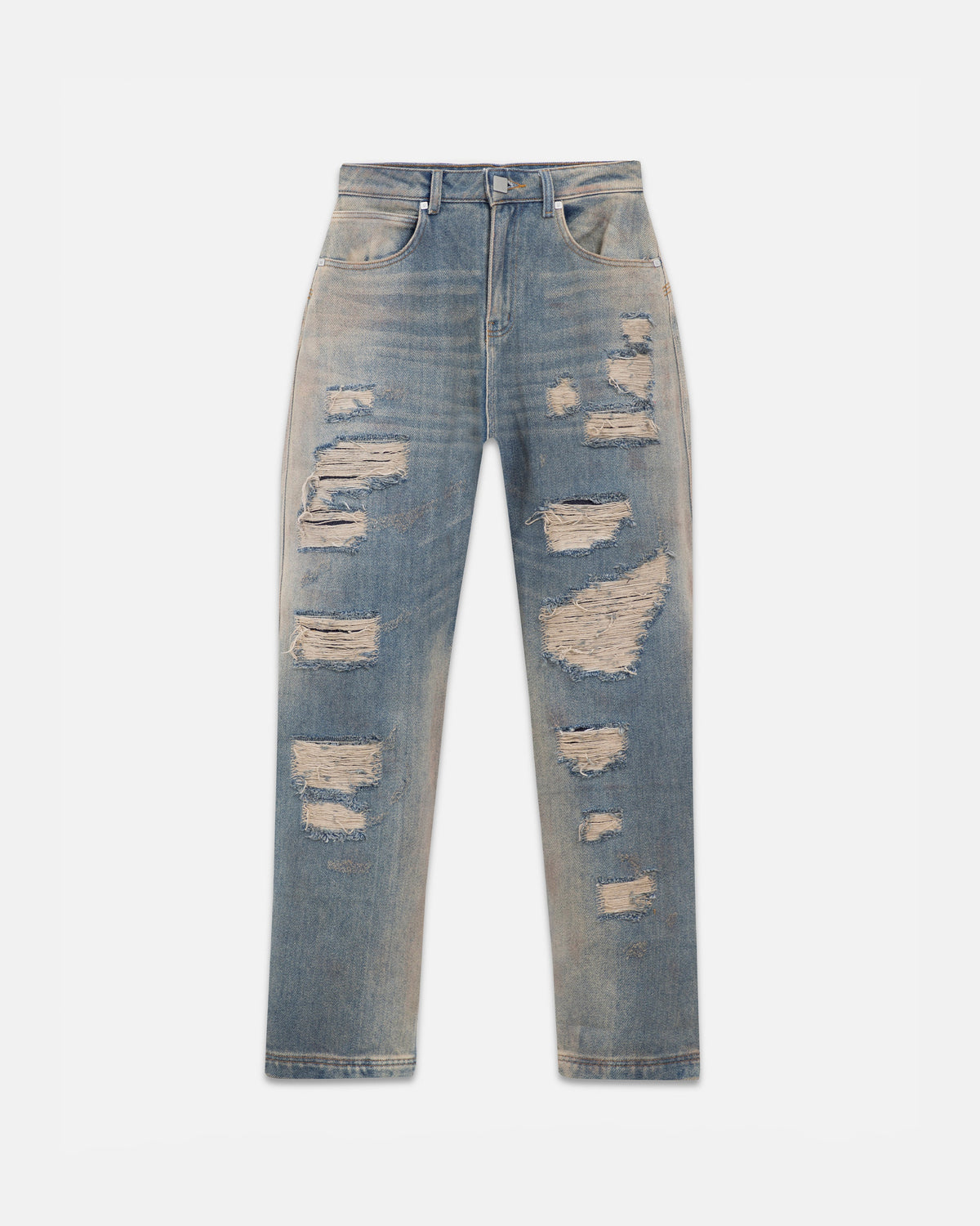 W Pilgrimage Undergold Department Ripped Boyfriend Jean Dirty Blue