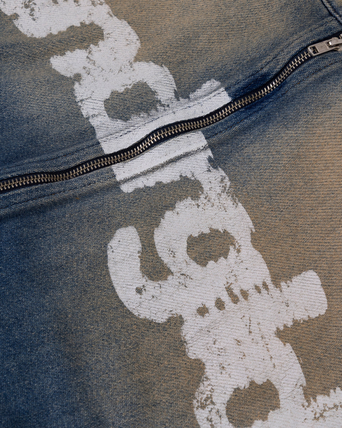 W Revelation UNDRGLD Cropped Zip Up Jacket Sand Blue