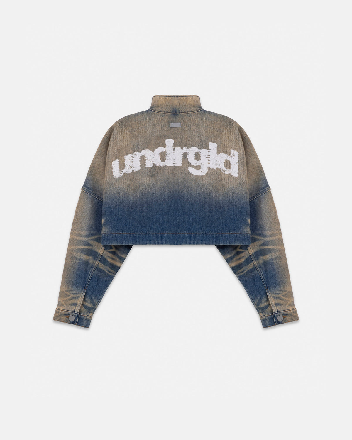 W Revelation UNDRGLD Cropped Zip Up Jacket Sand Blue