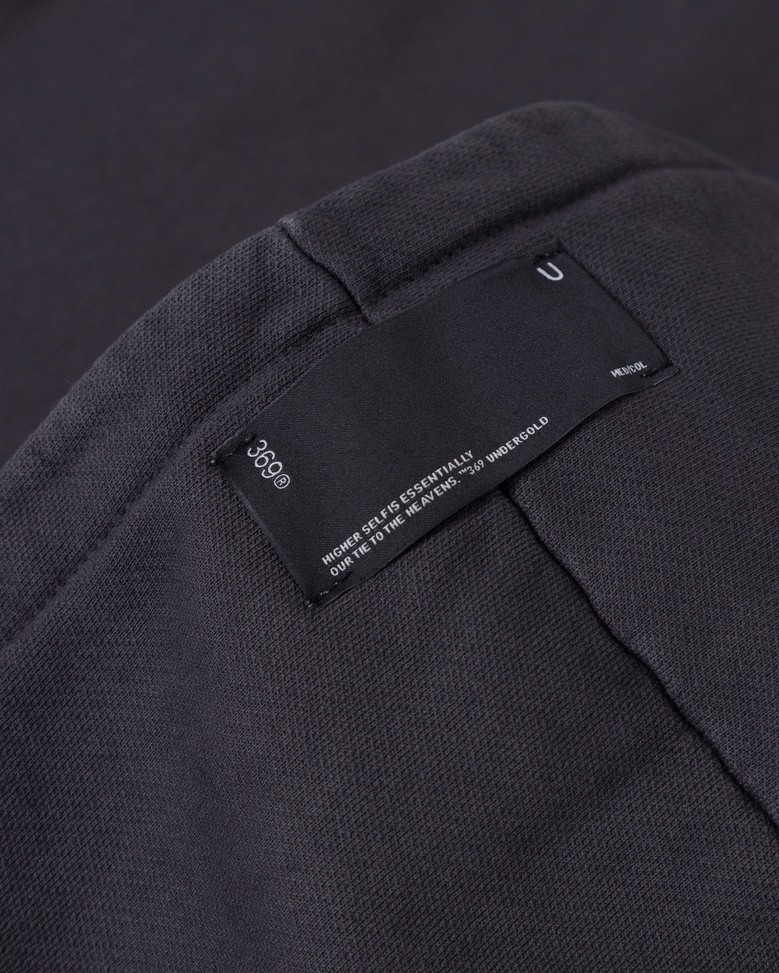 W Stardust Basic Cropped Hoodie Vintage Gray