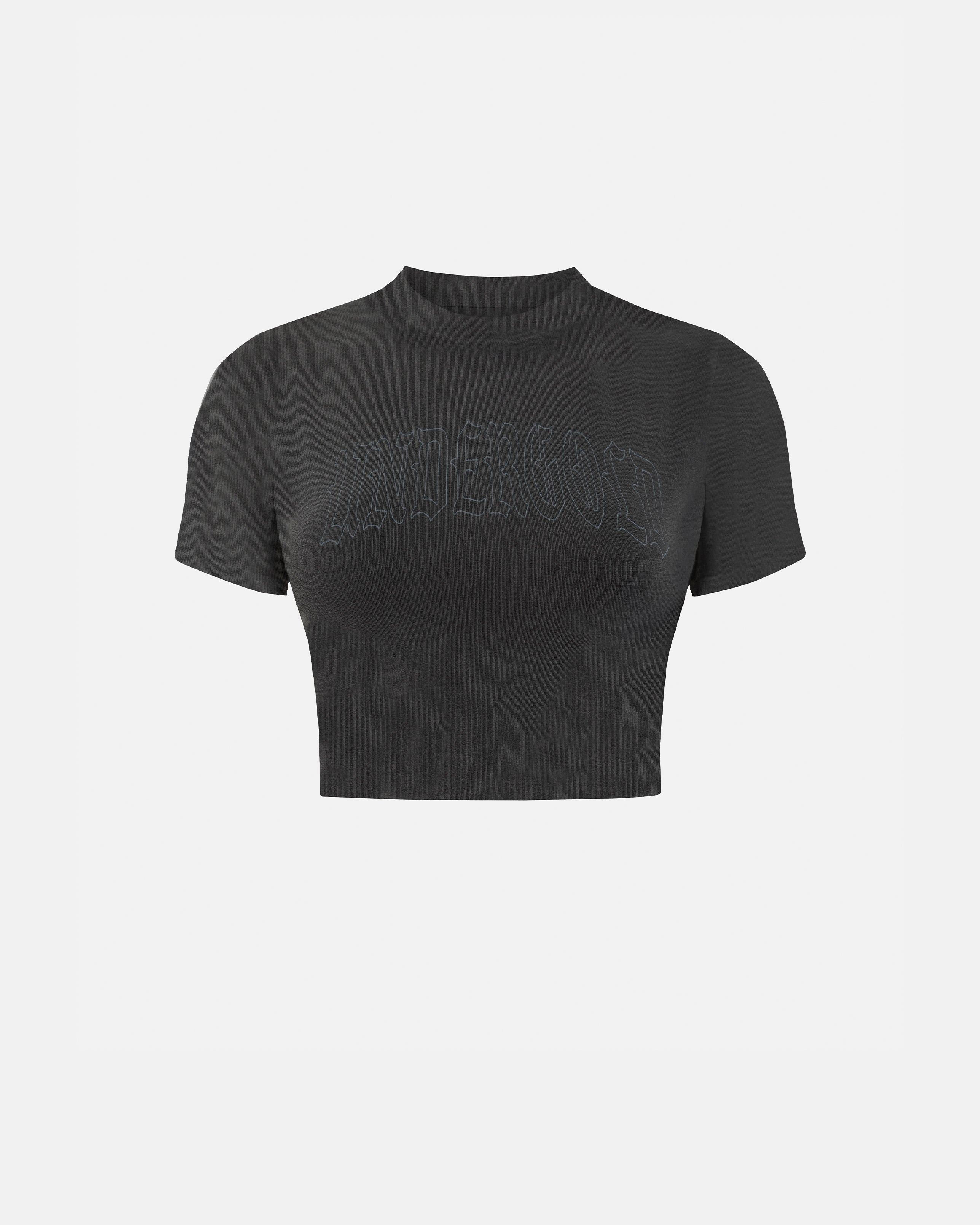 Echoes UNDRGLD Baby Tee Old Washed Gray