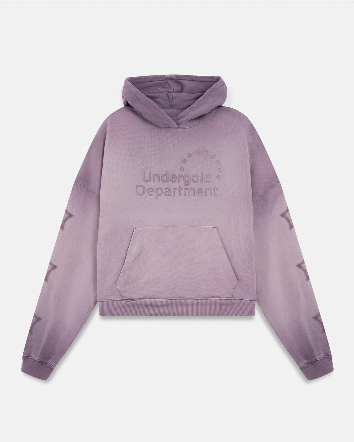 W Pilgrimage Undergold Department Boxy Fit Hoodie Burn Lilac