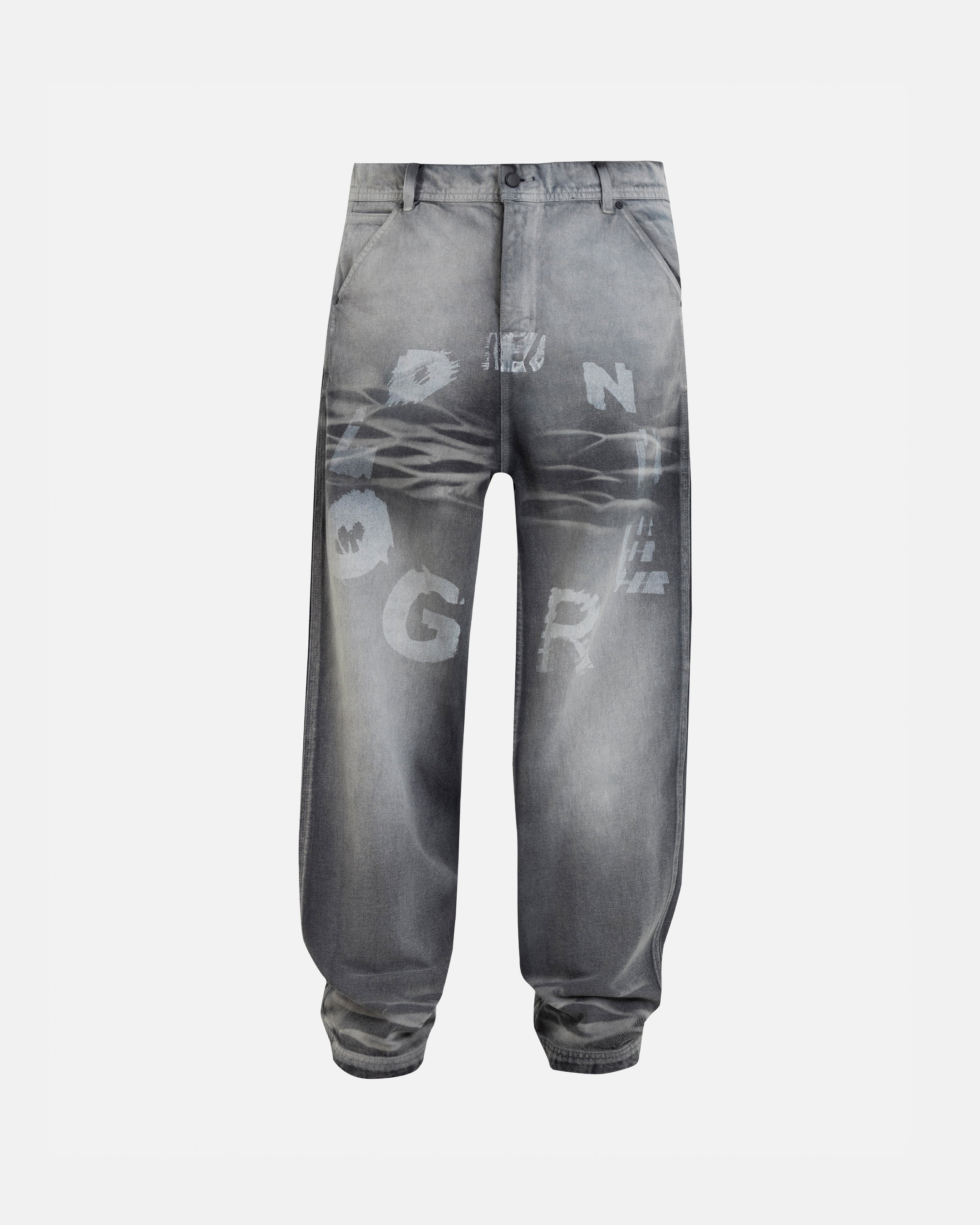 Echoes Tremor Wide Jeans Washed Gray