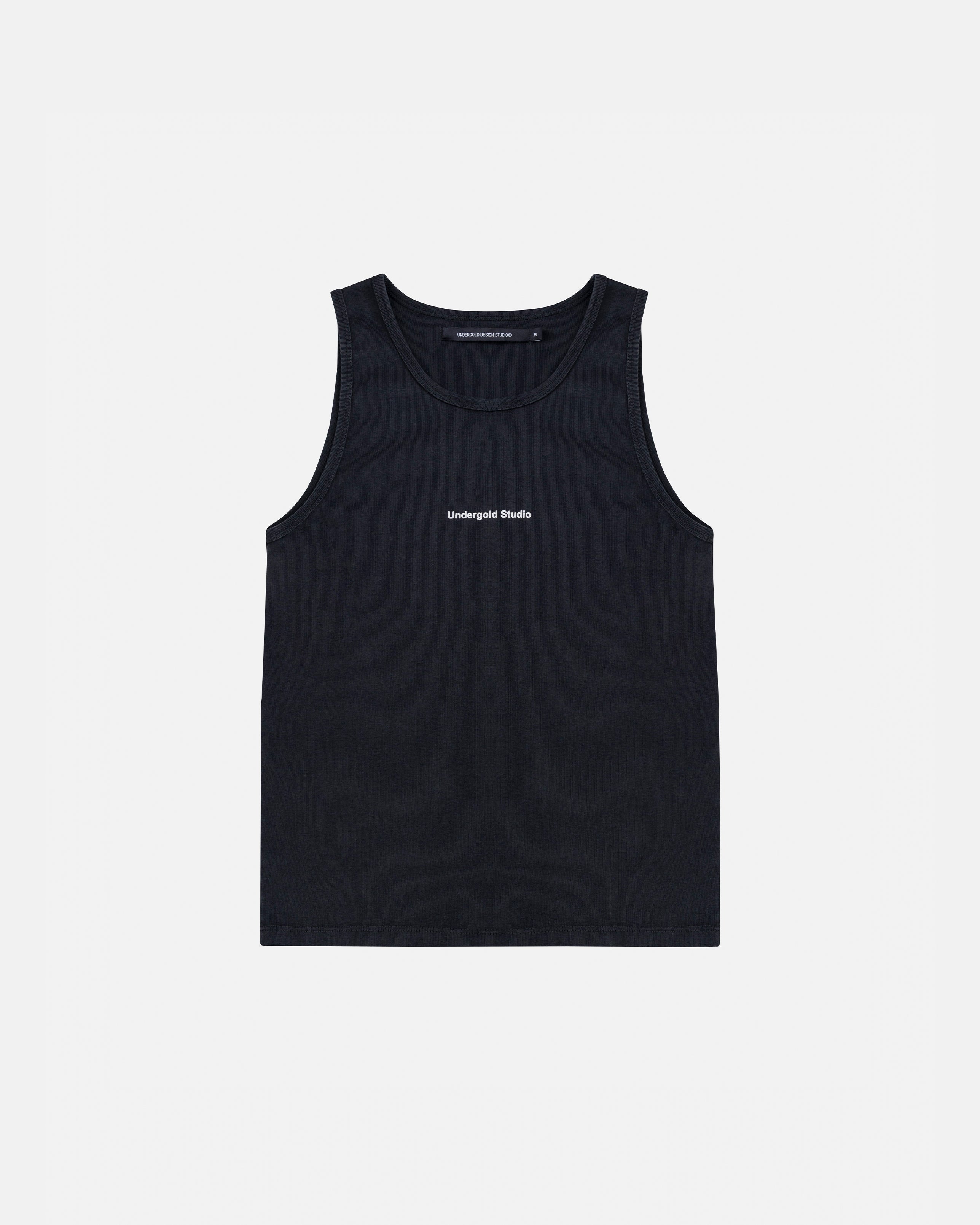 Basics Undergold Studio Ribbed Tank Top Vintage Black