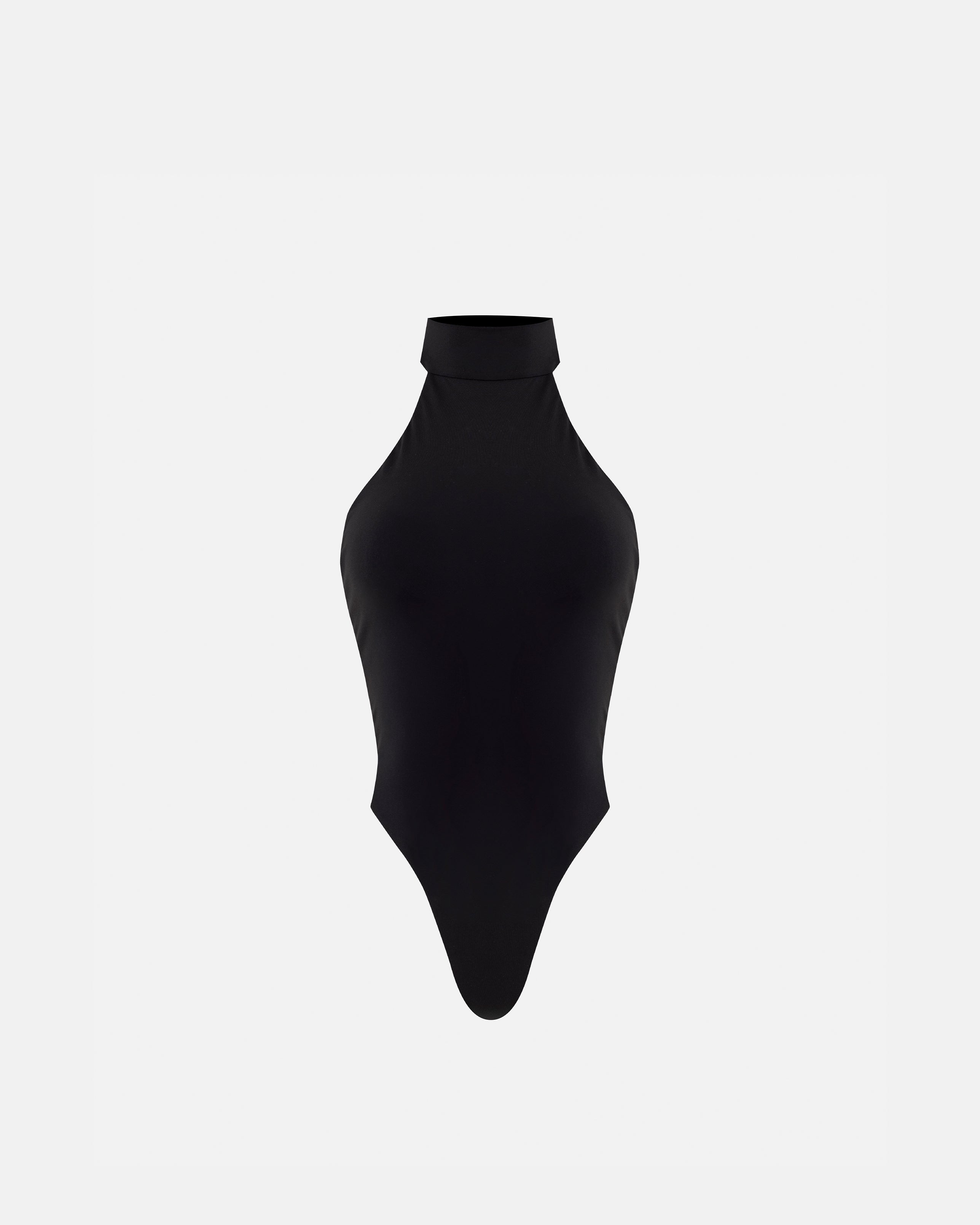 Basics Backless Halter Body Black