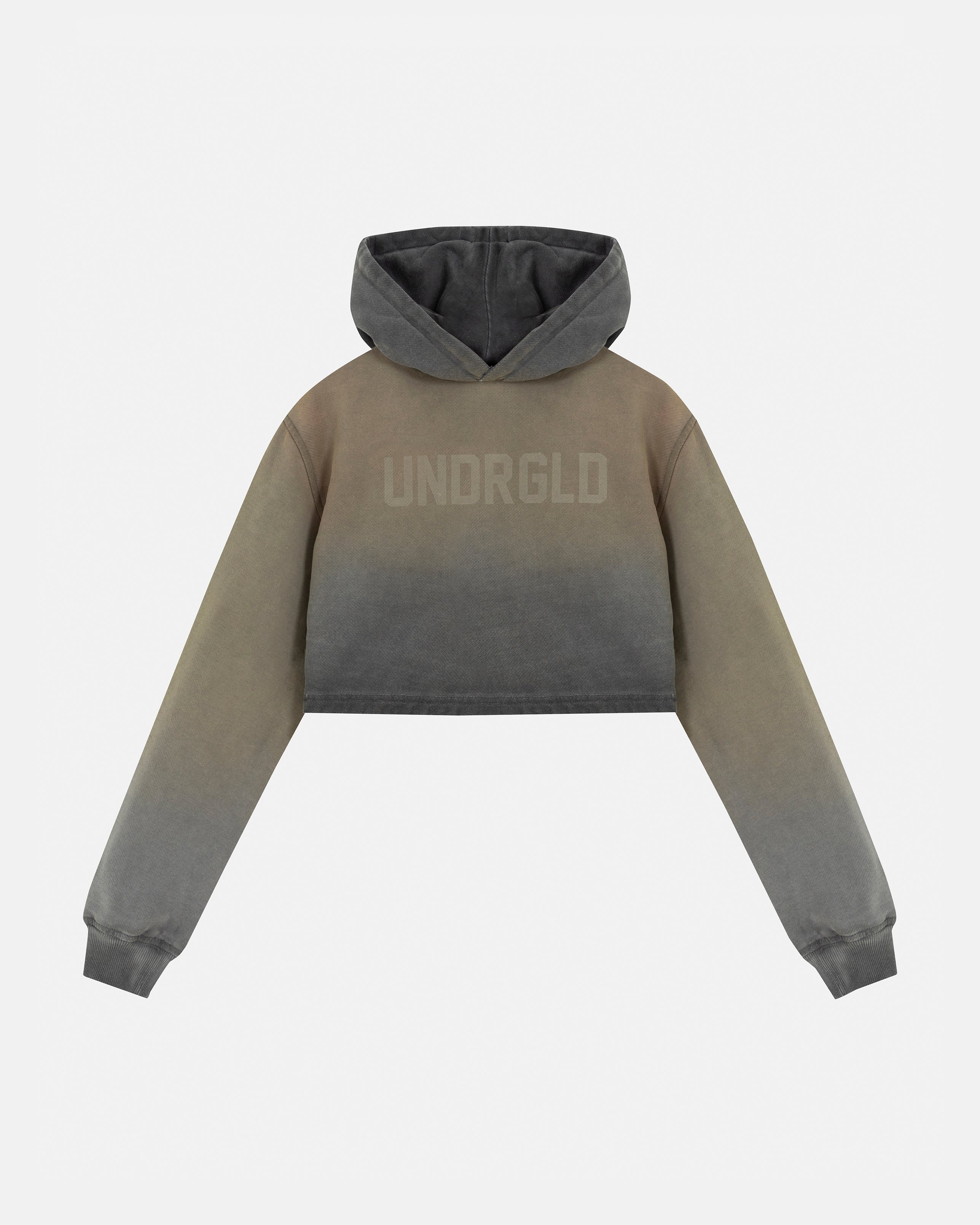 W Echoes UNDRGLD Slim Fit Hoodie Faded Olive