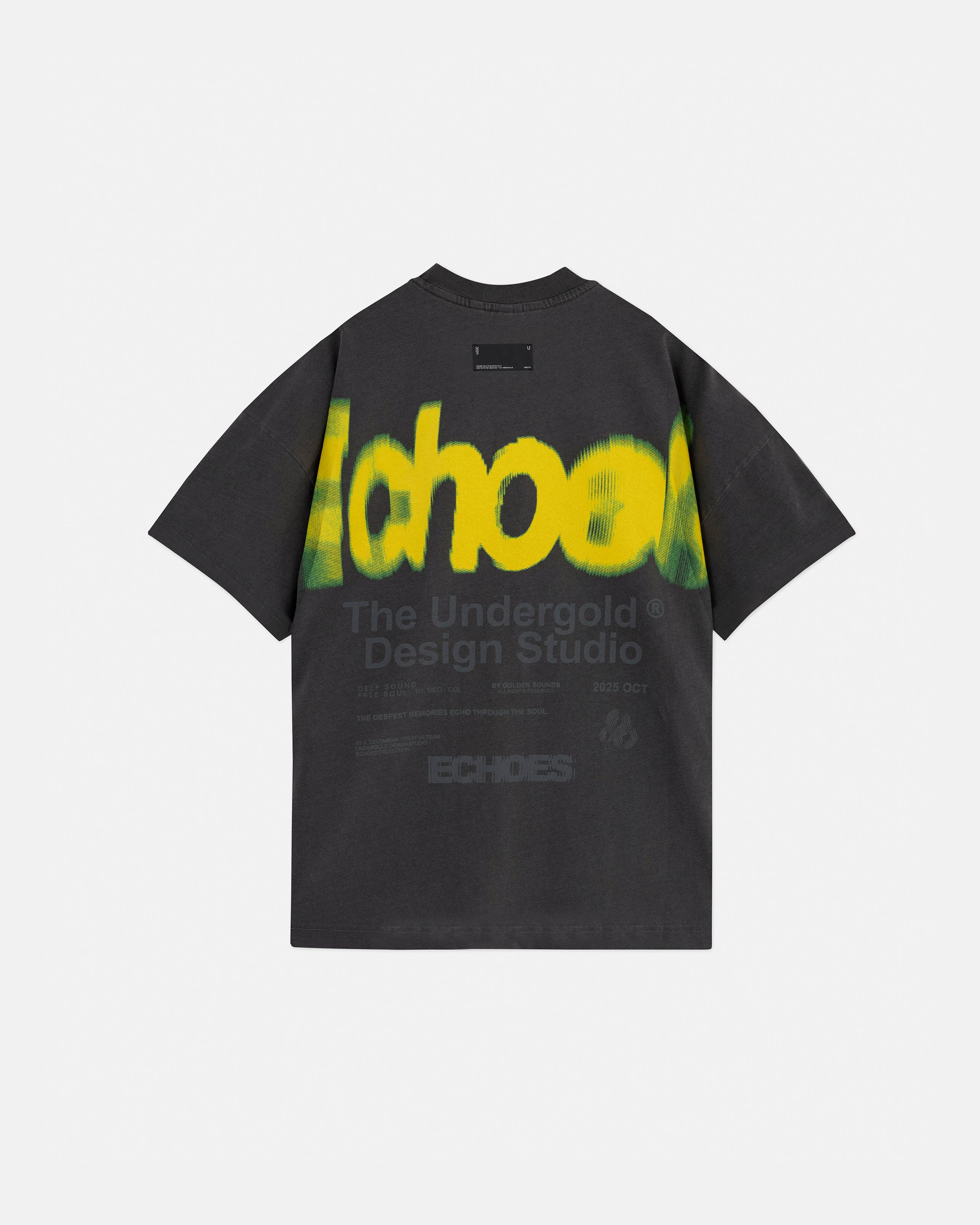 Echoes Echo Tshirt Old Washed Gray