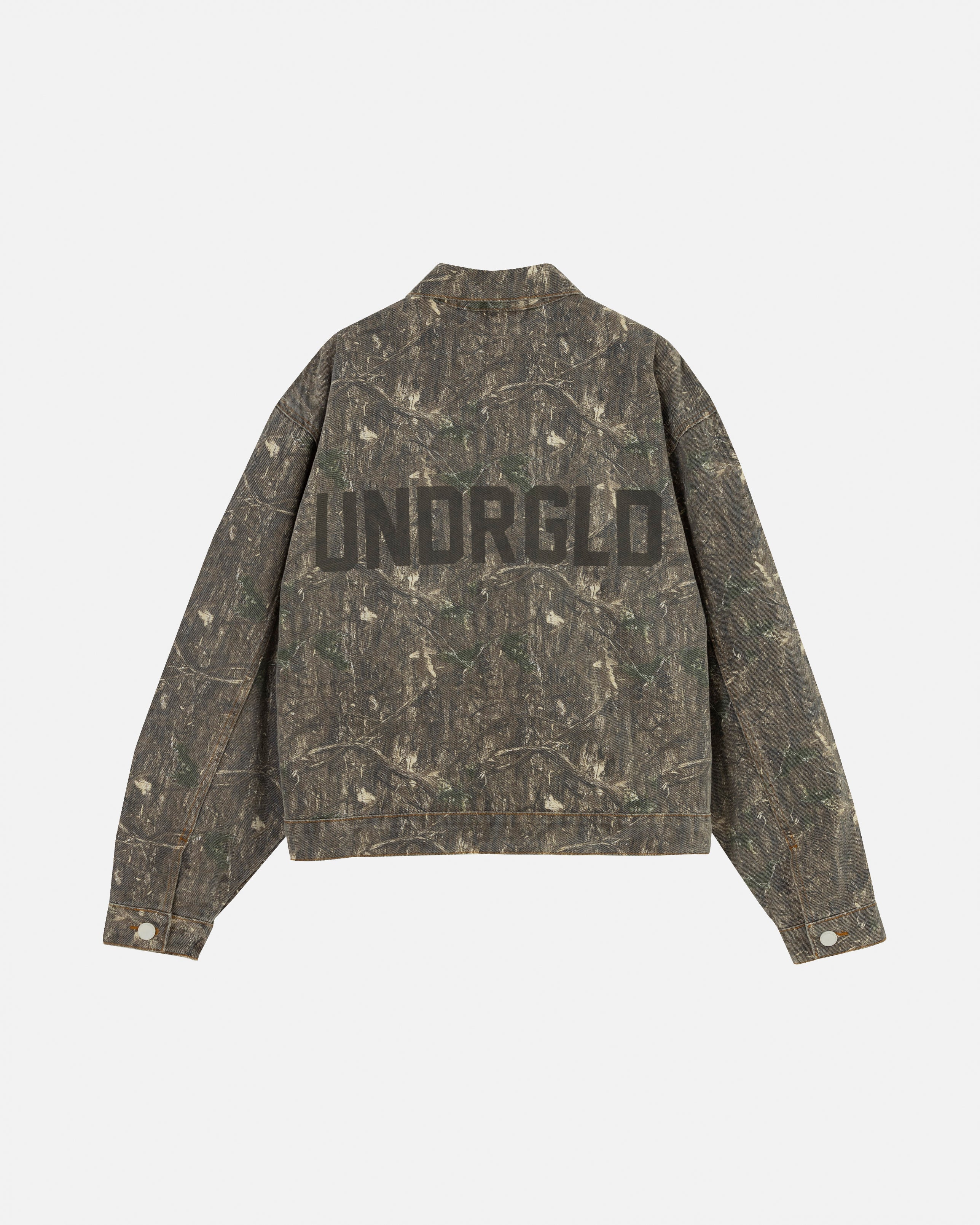Echoes UNDRGLD Zip Up Jacket Forest Pattern