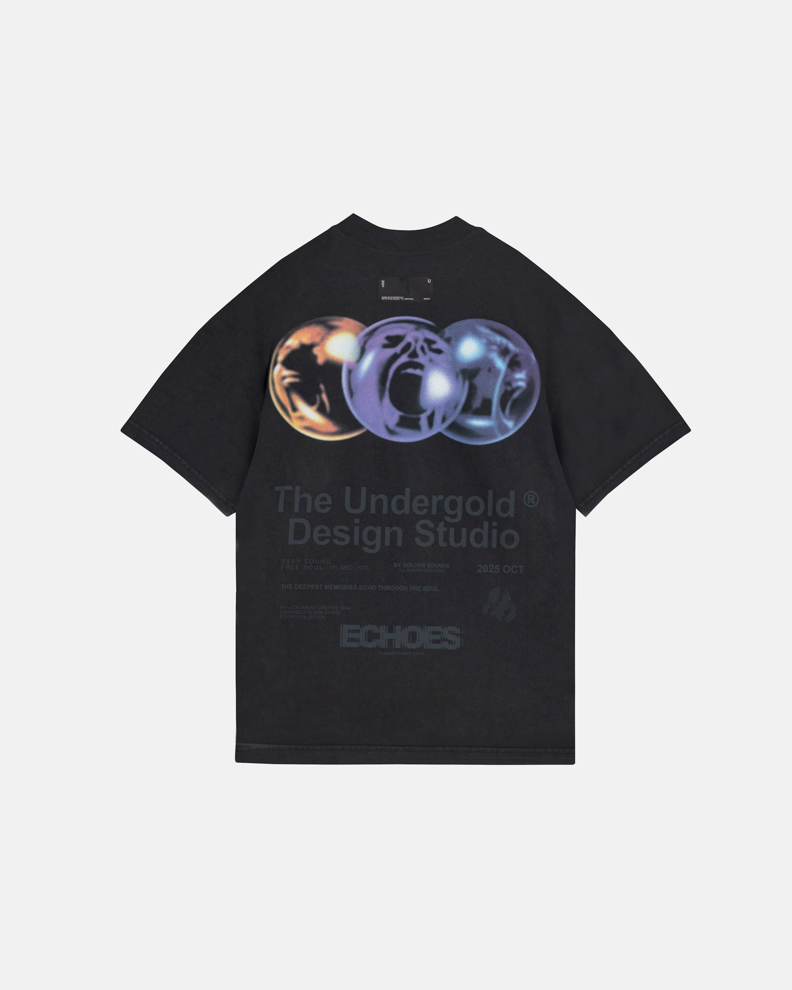 Echoes Peak Tshirt Vintage Black