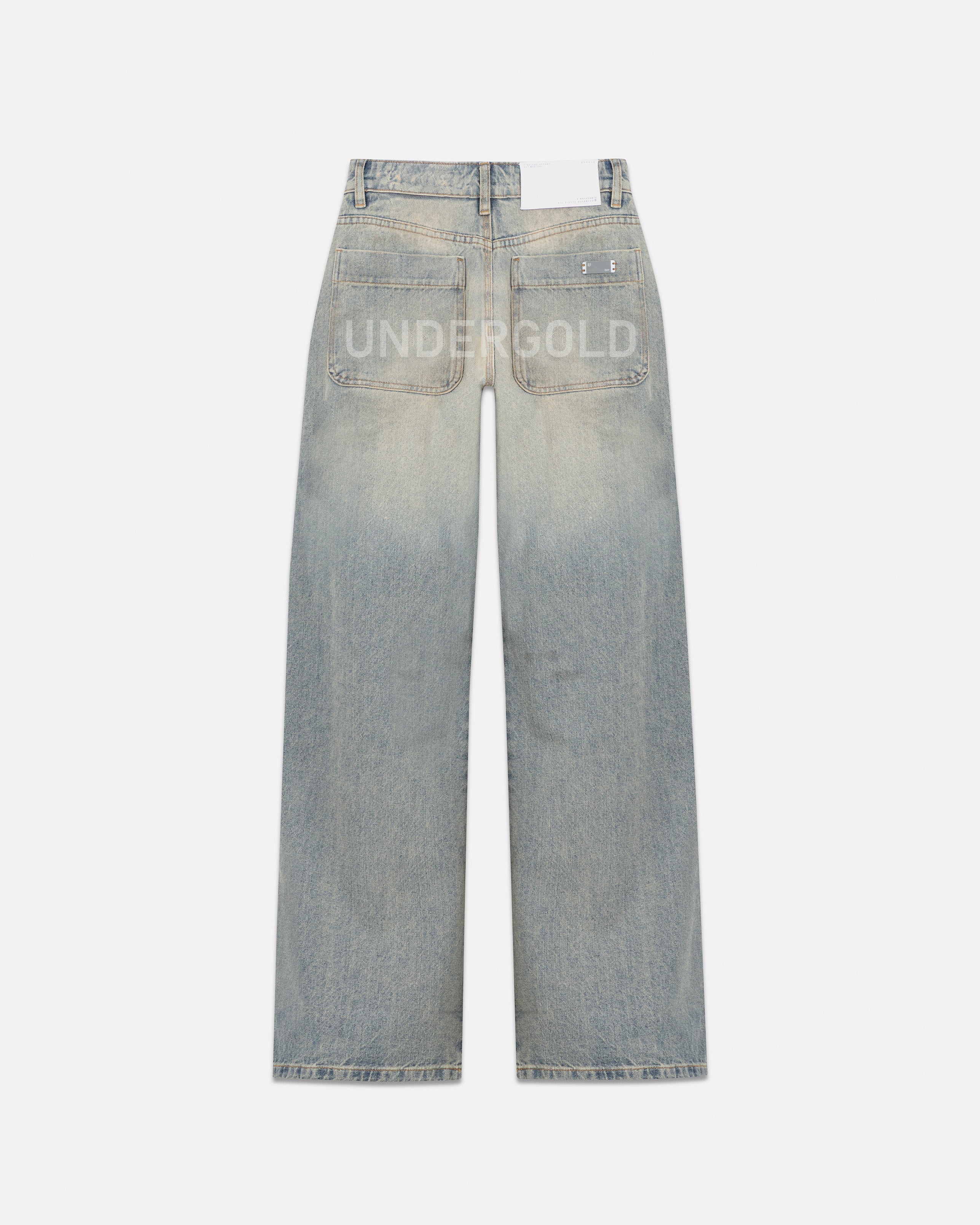 W Line Basic Wide Jeans Dirty Blue