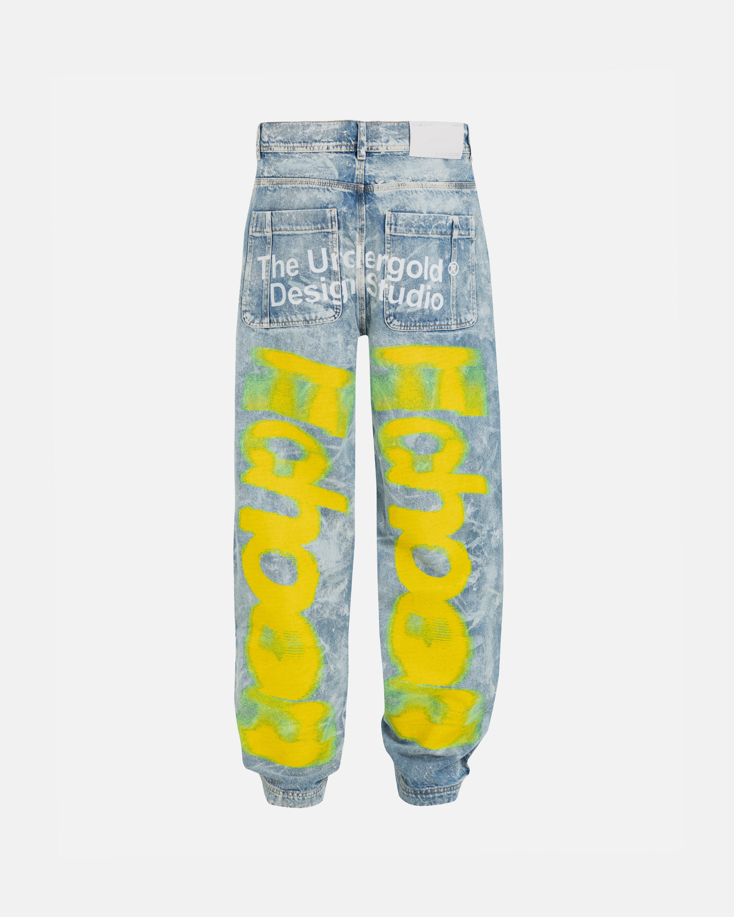 Echoes Echo Wide Jeans Washed Blue