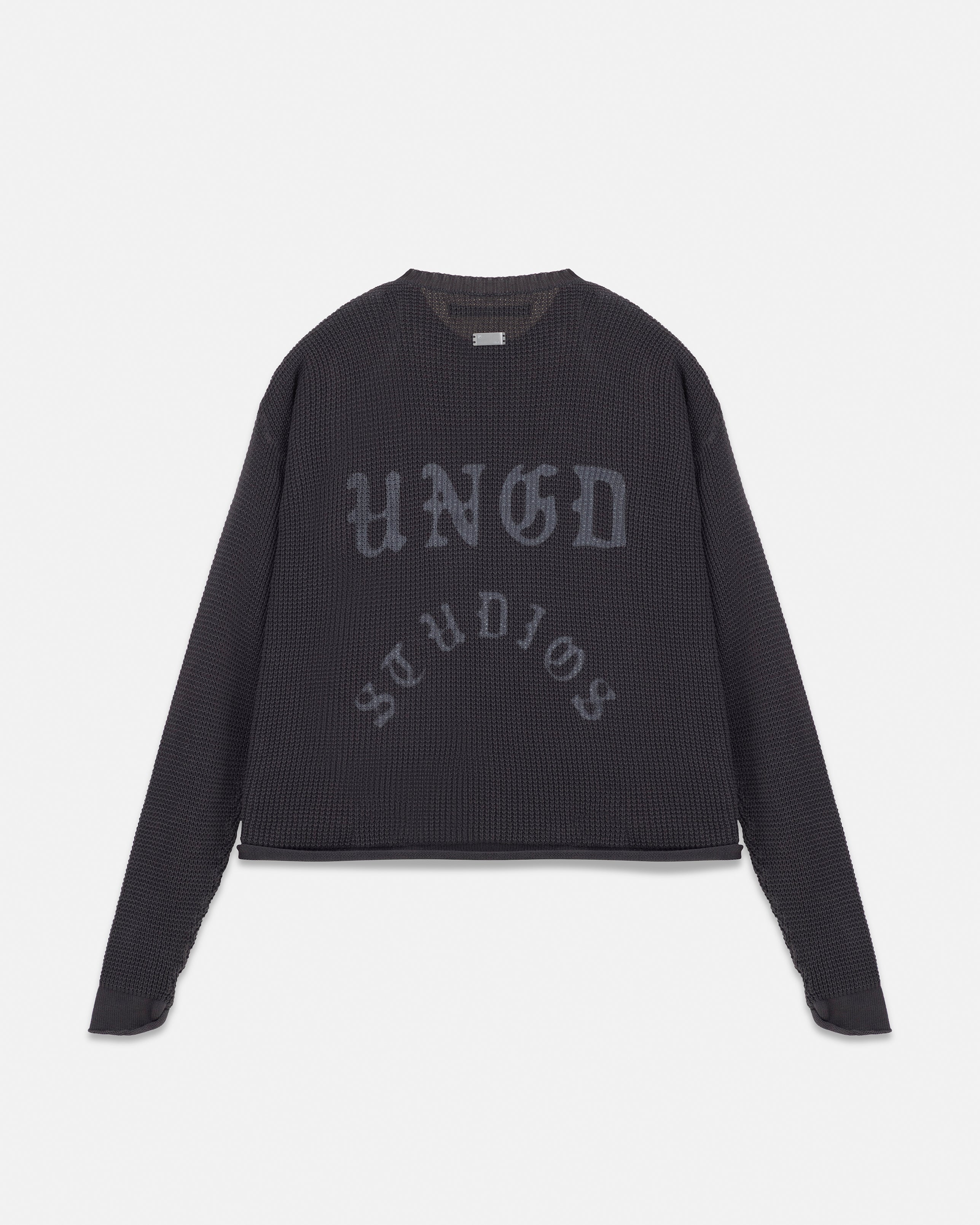 Act 1 Cross Slim Fit Knitted Crewneck Vintage Gray