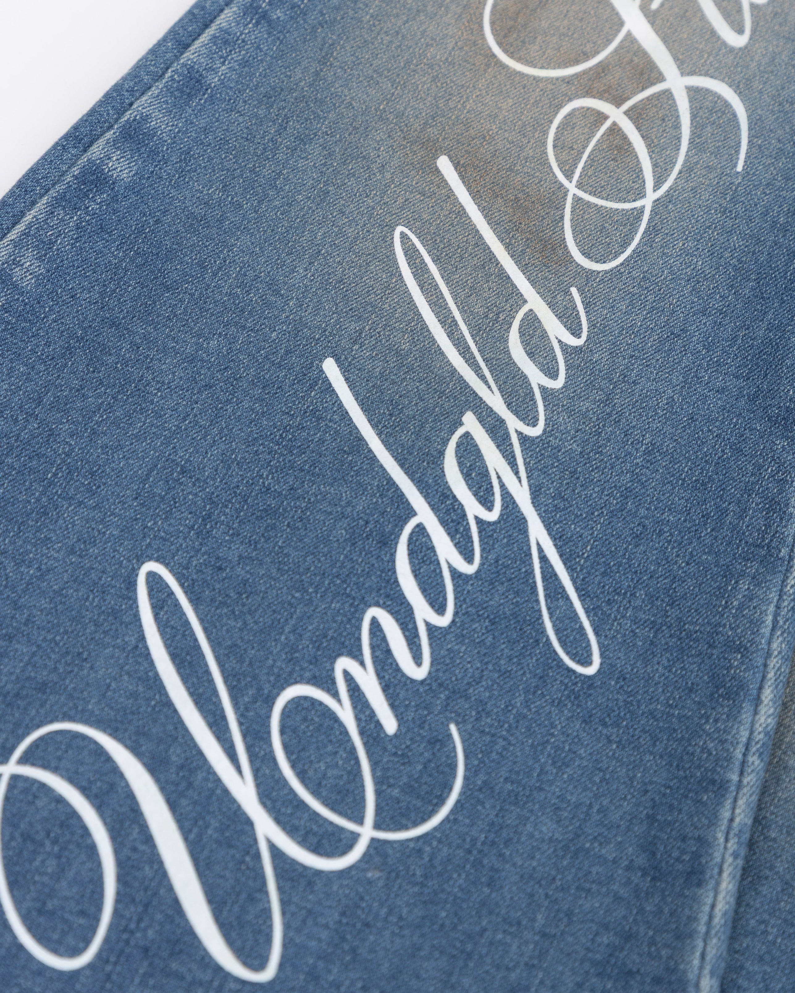 W Stardust Undgld Studio Flare Jeans Mechanic Blue