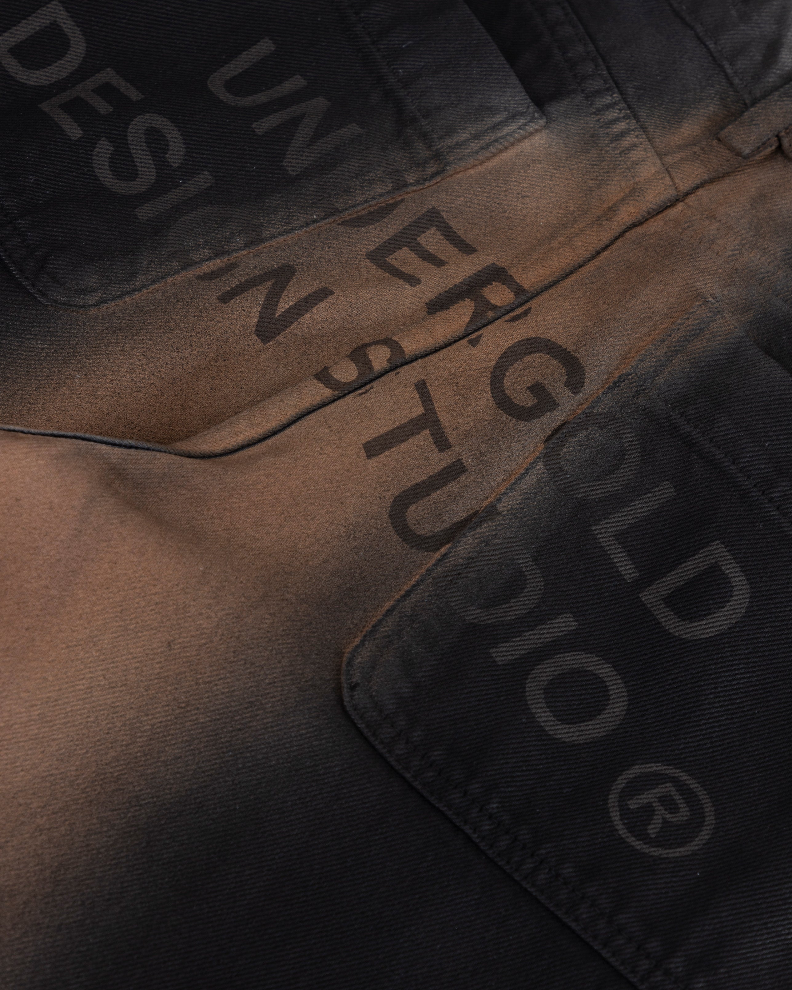 W Stardust Stars Wide Jeans Vintage Brown