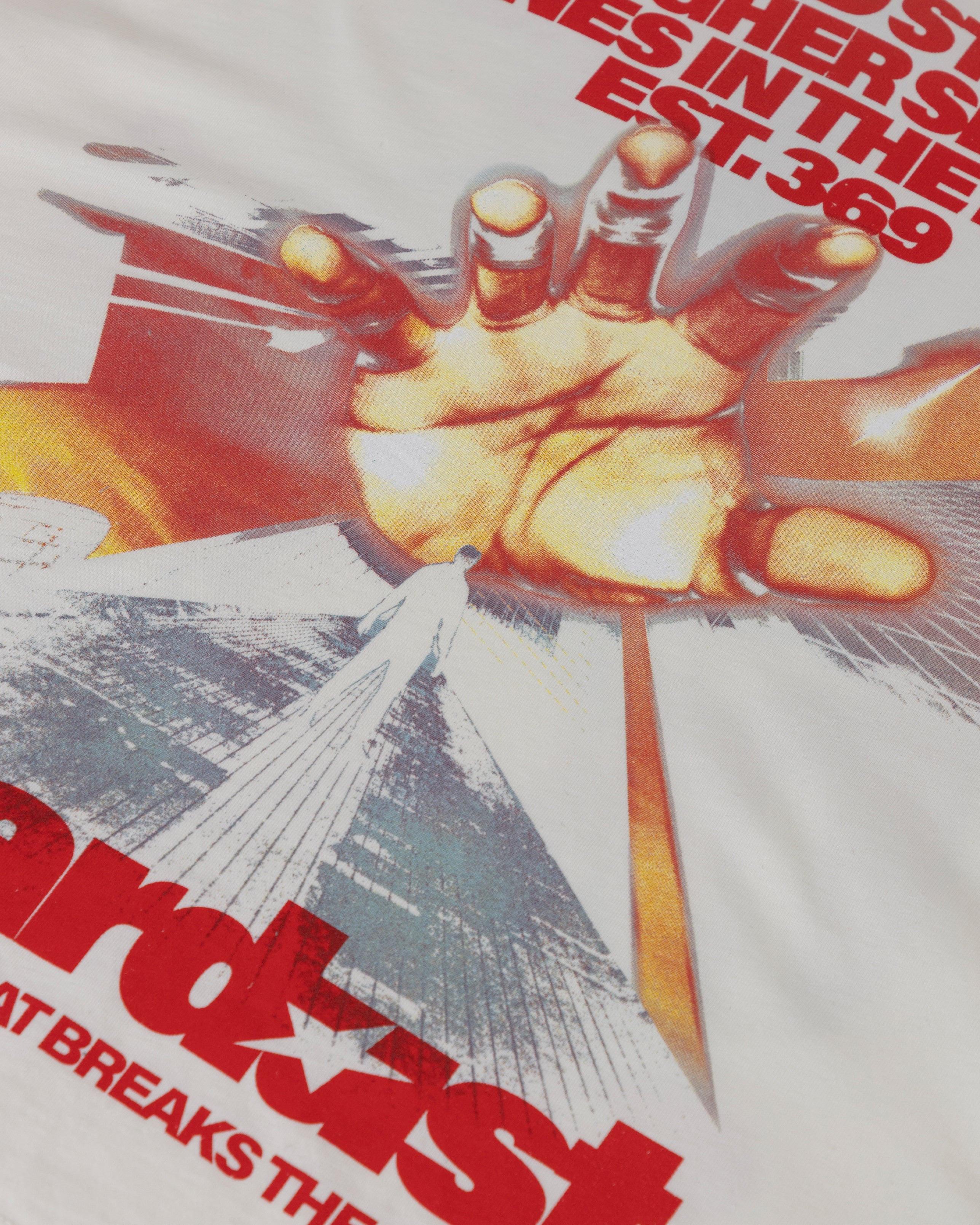 Stardust Rush Boxy Fit Long Sleeve Tshirt White