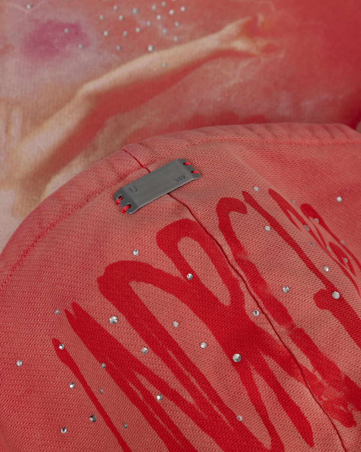 W Pilgrimage Witness Boxy Fit Hoodie Rose Fire