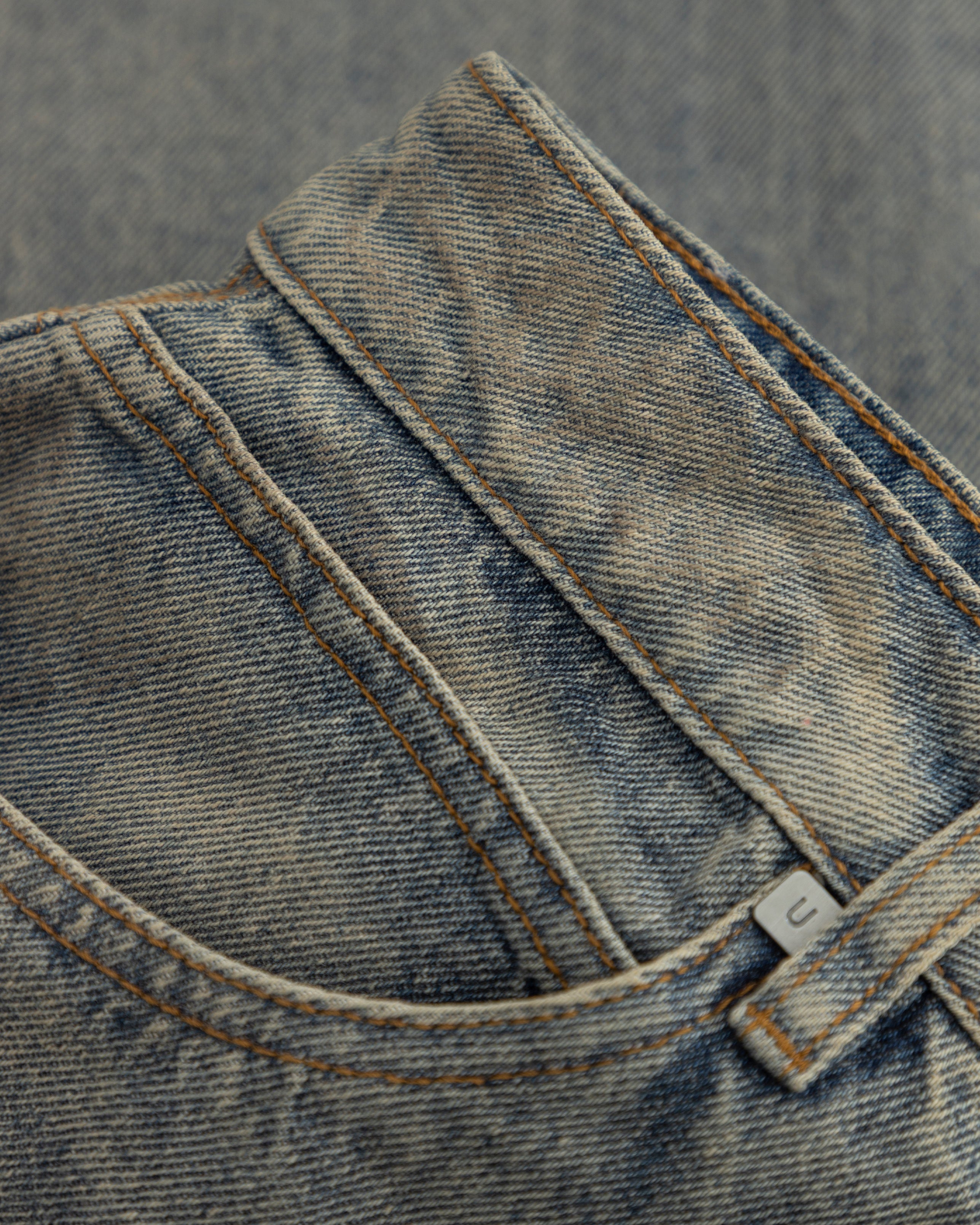W Line Basic Wide Jeans Dirty Blue
