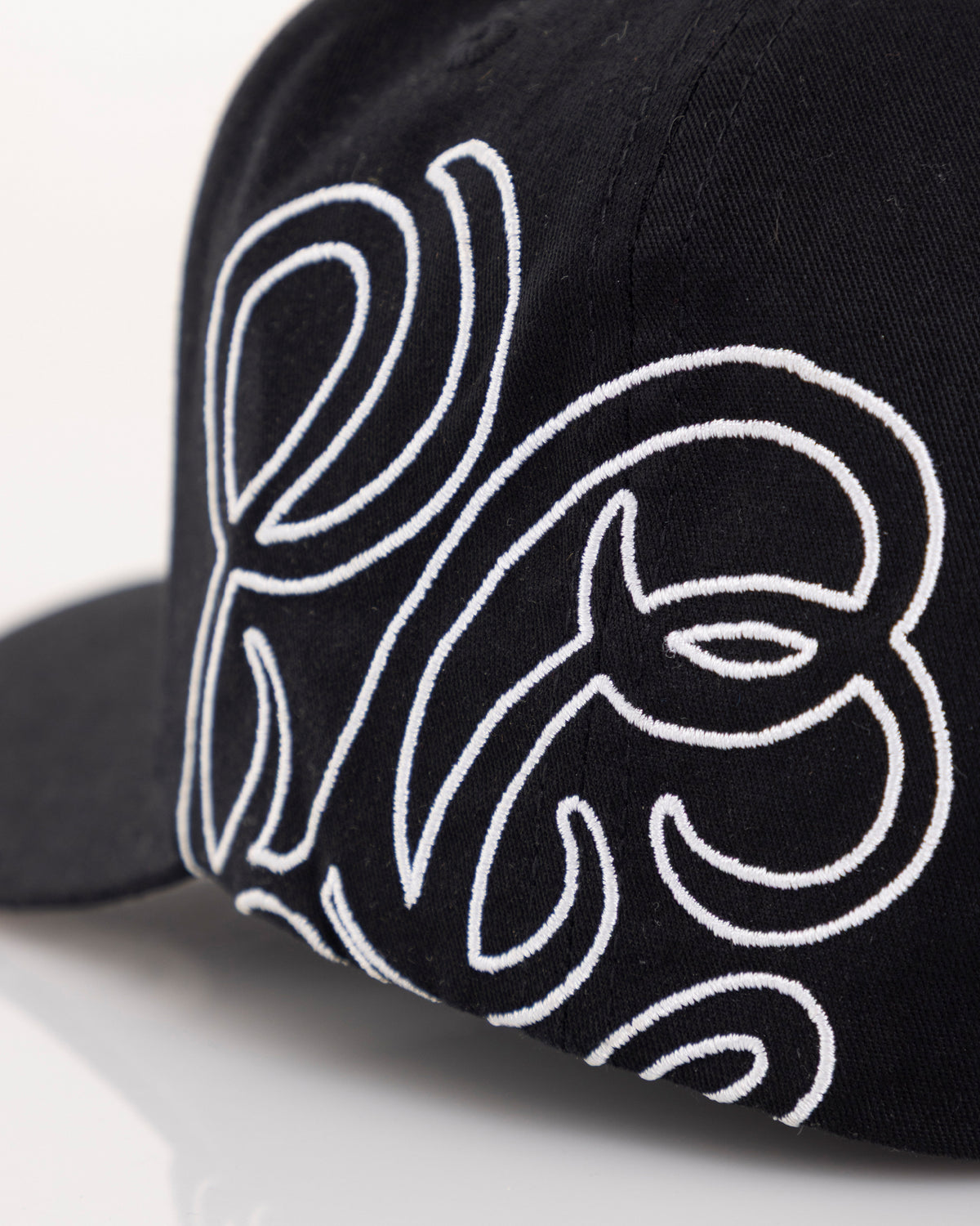 Basics UG Monogram High Crown Cap Black
