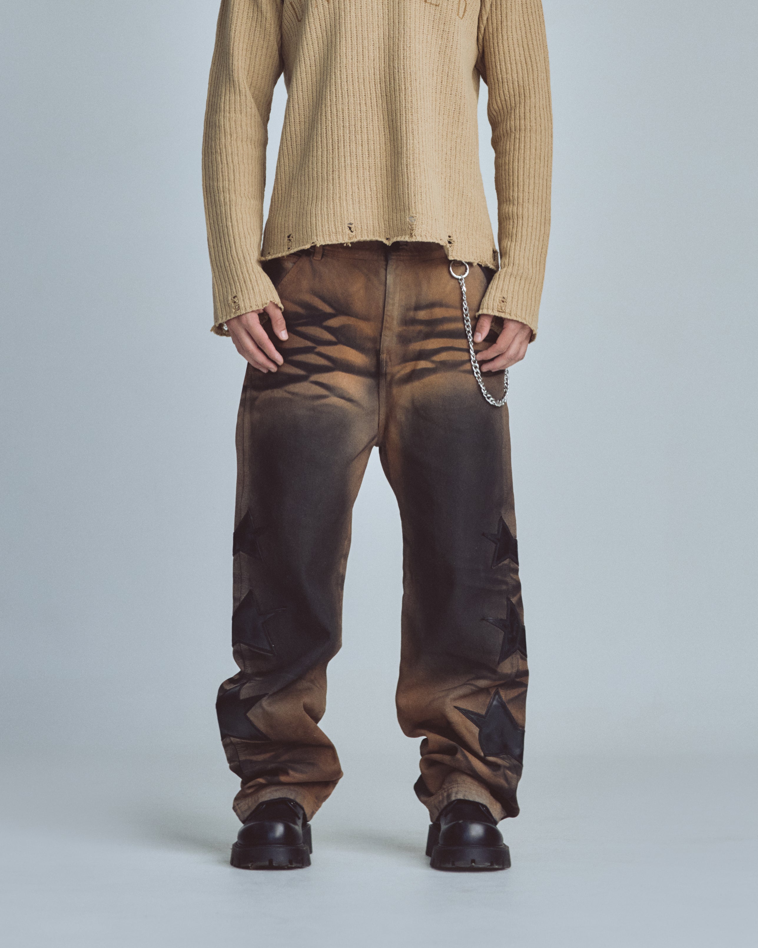 Stardust Stars Wide Jeans Vintage Brown