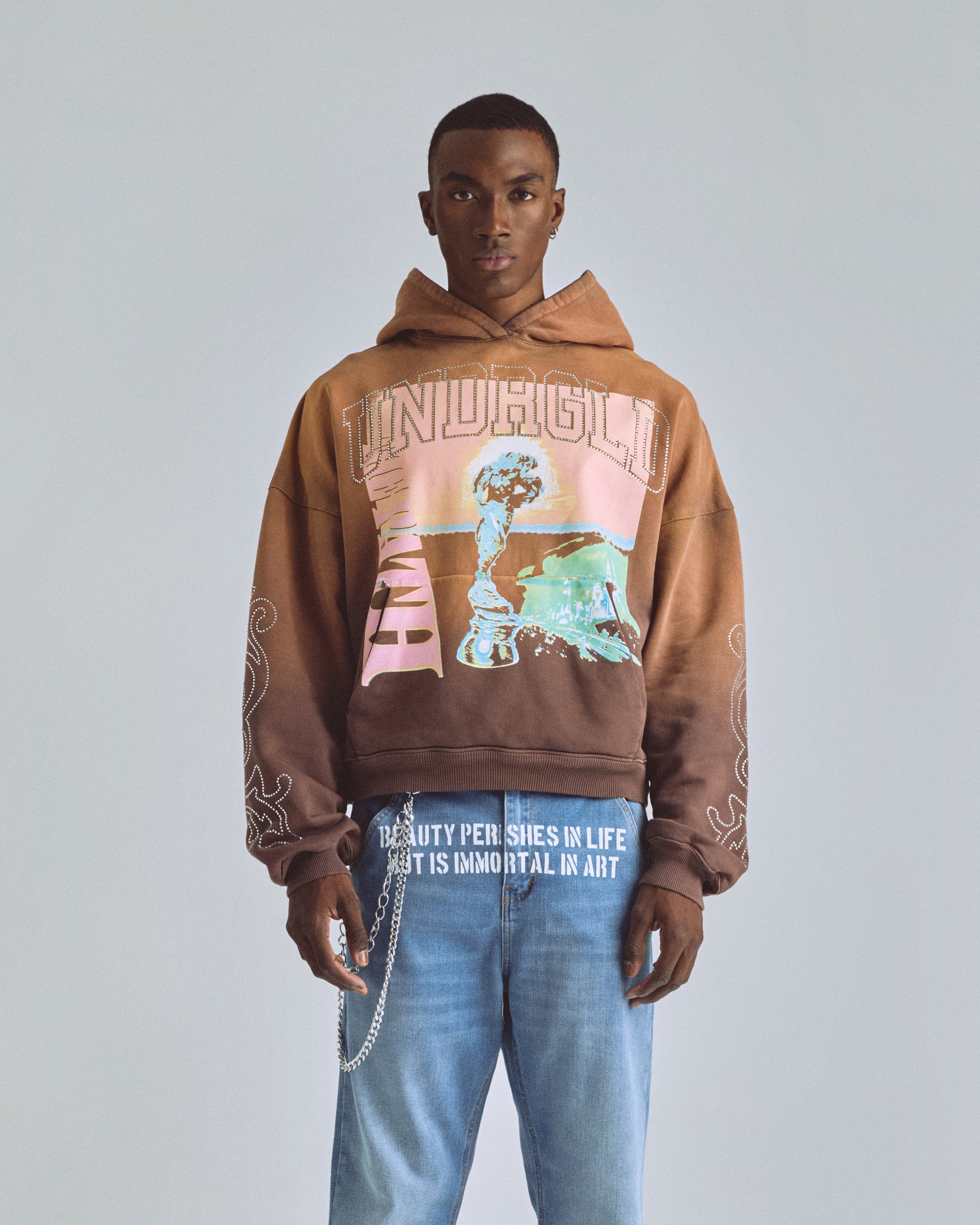 The Path Dawn Hoodie Brown Desert