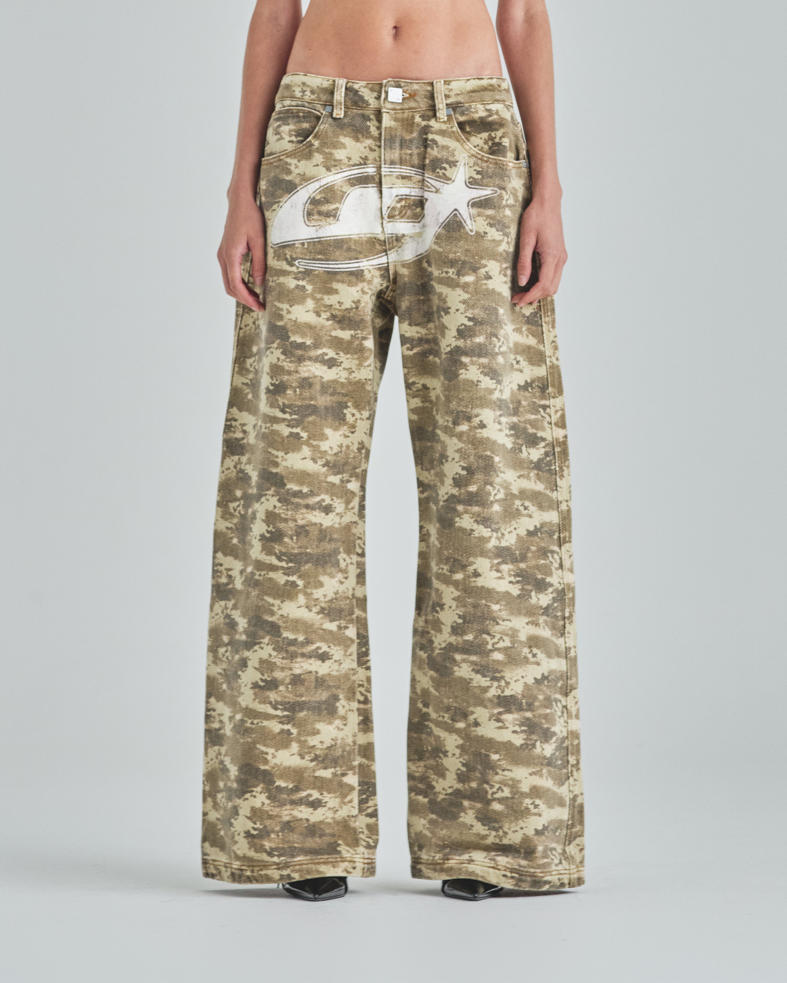W Act 1 UG Star Wide Jean Light Cammo