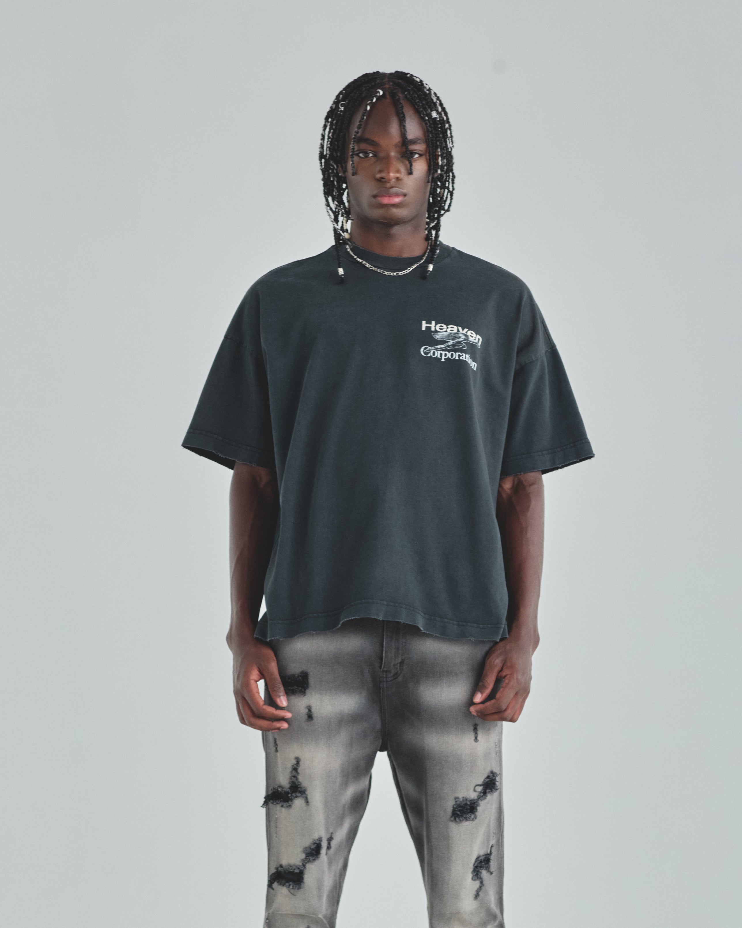 Act 1 Heaven Corp Tshirt Vintage Black