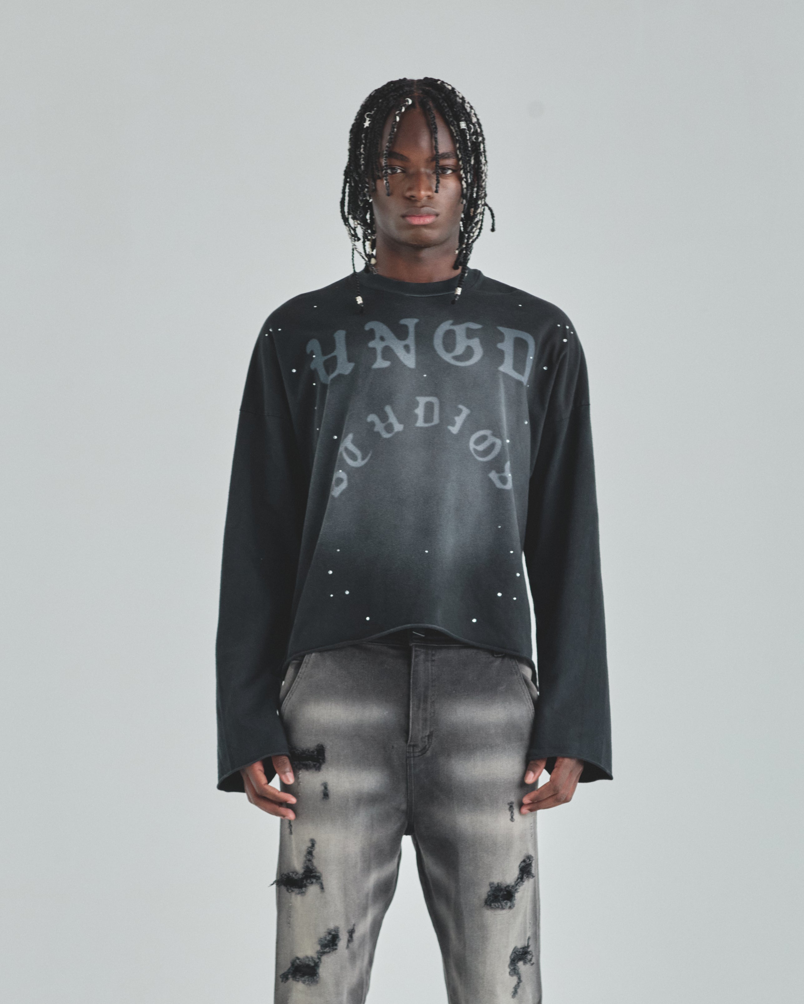 Act 1 UNDGD Long Sleeve Tshirt Burnt Black
