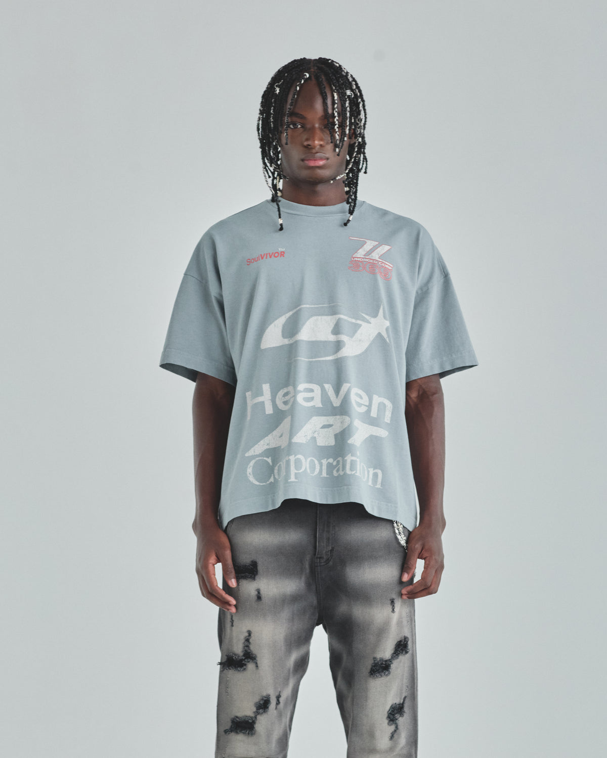 Act 1 Racer Tshirt Light Gray