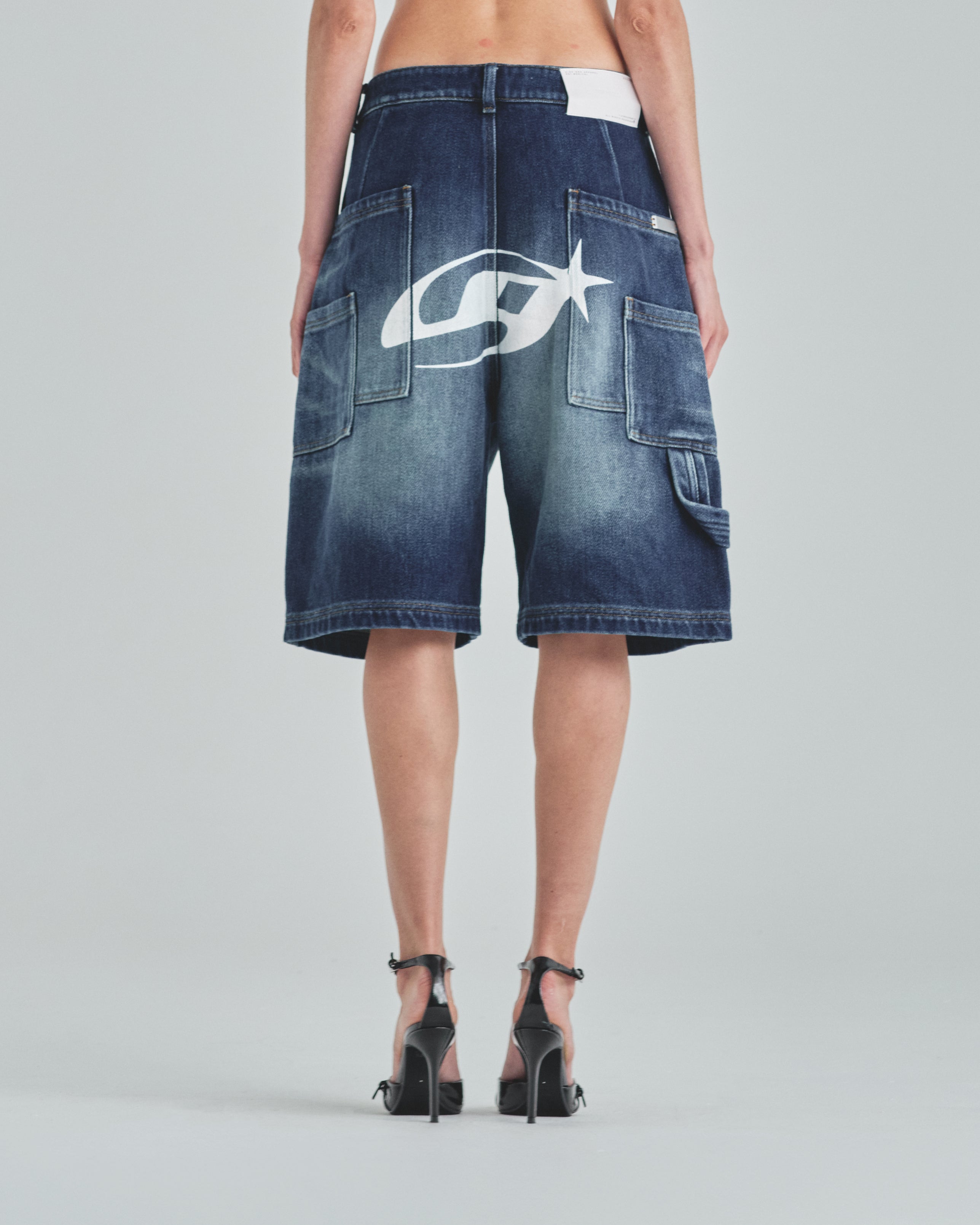 W Act 1 UG Star Denim Jorts Medium Blue