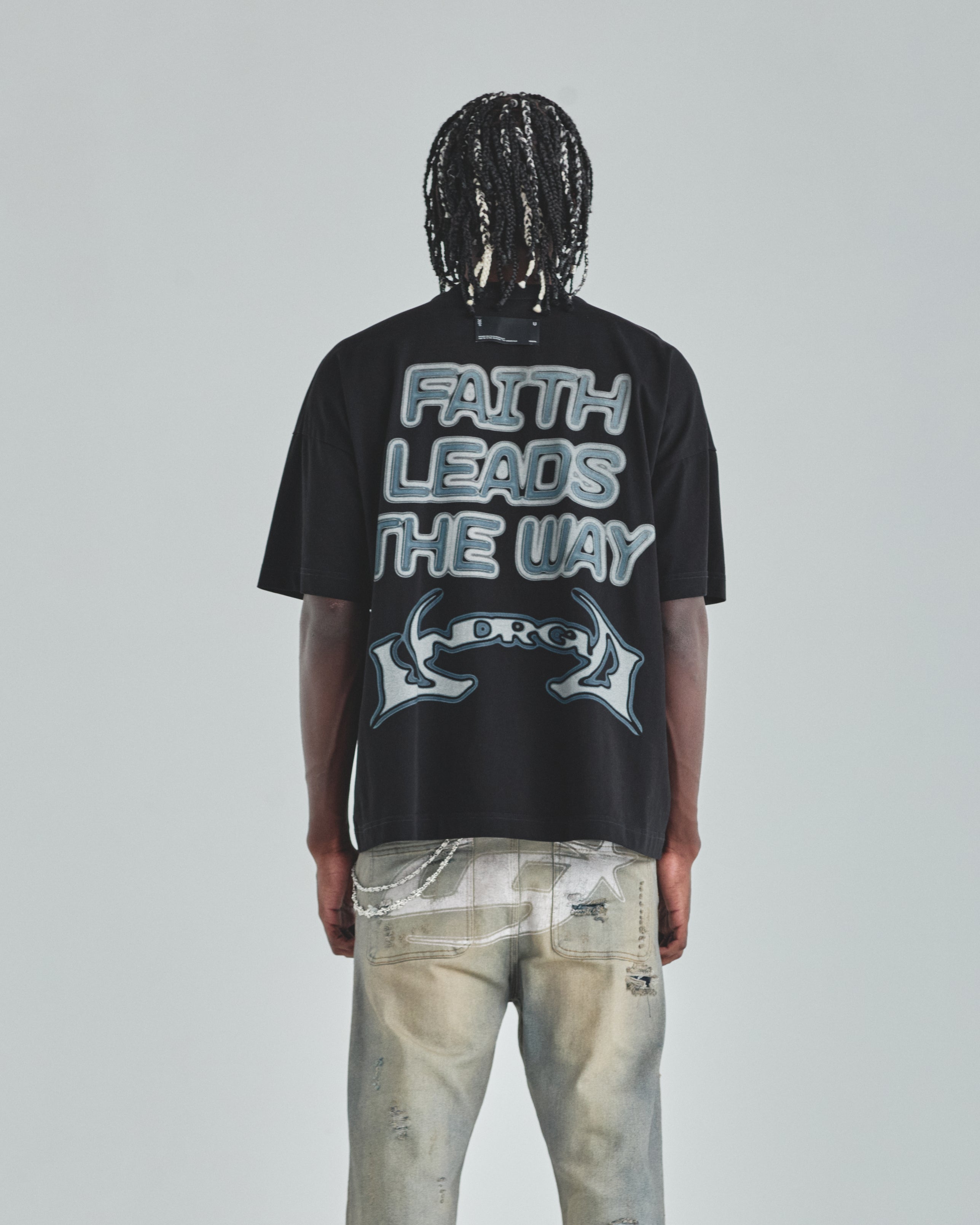 Act 1 Destiny Boxy Fit Tshirt Black