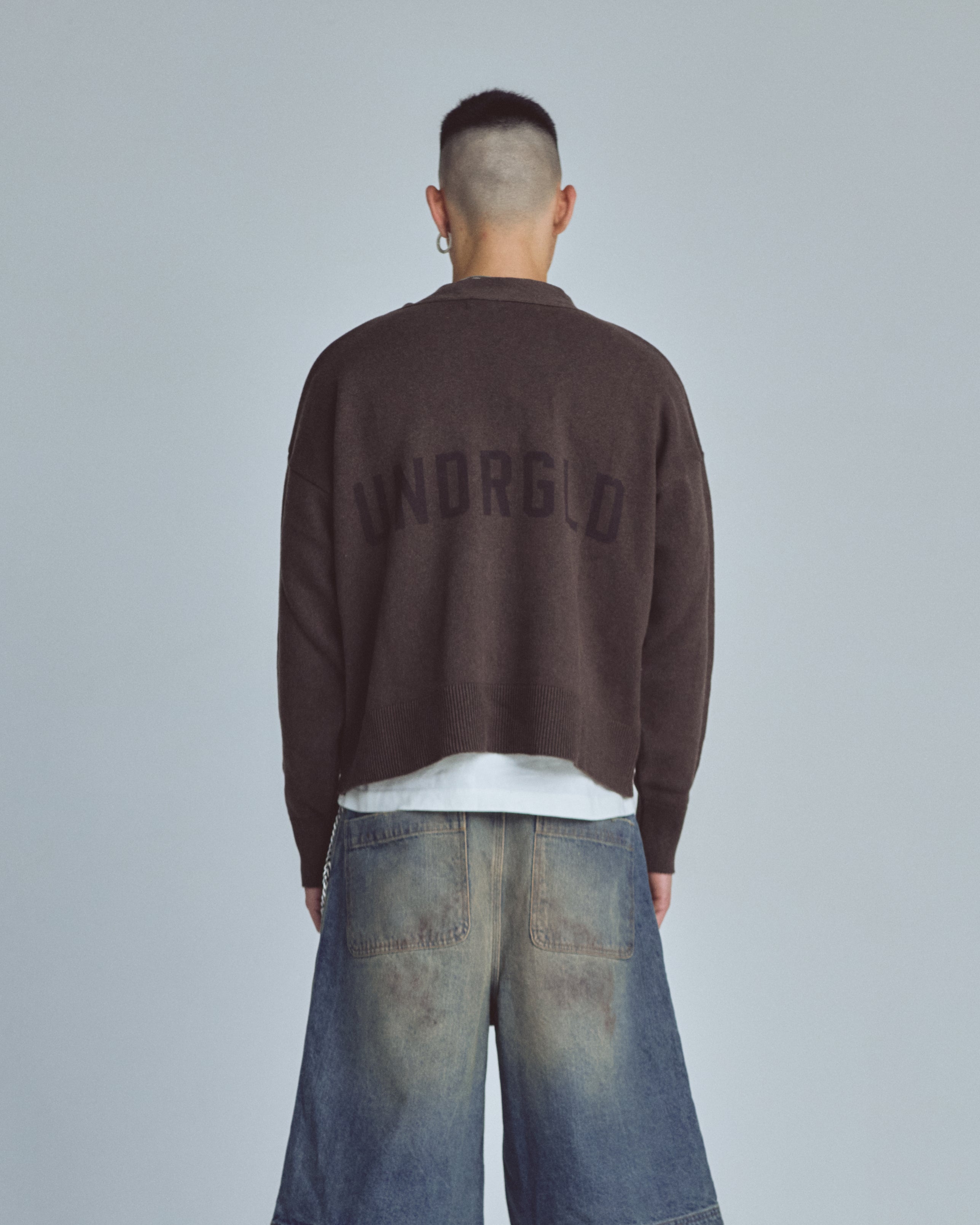 Basics UNDRGLD Knitted Cardigan Brown