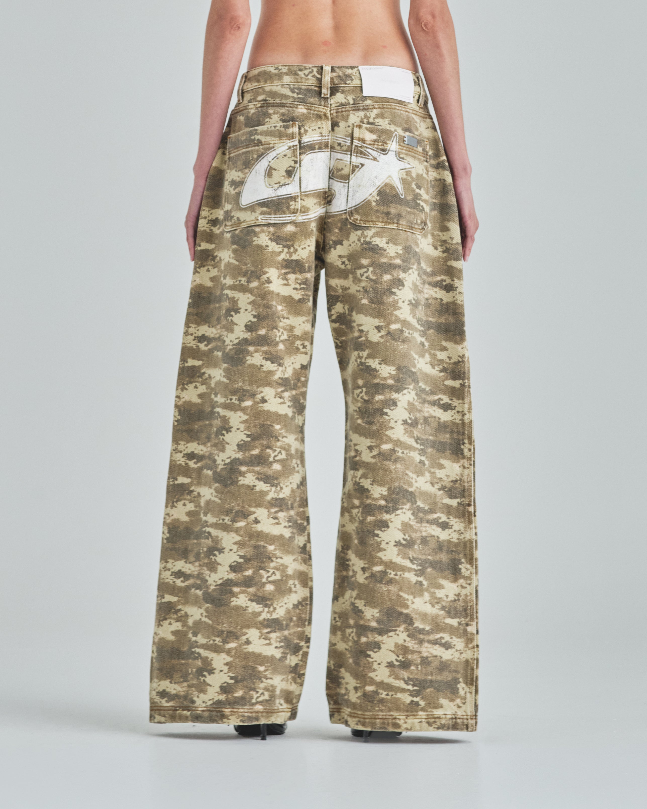 W Act 1 UG Star Wide Jean Light Cammo