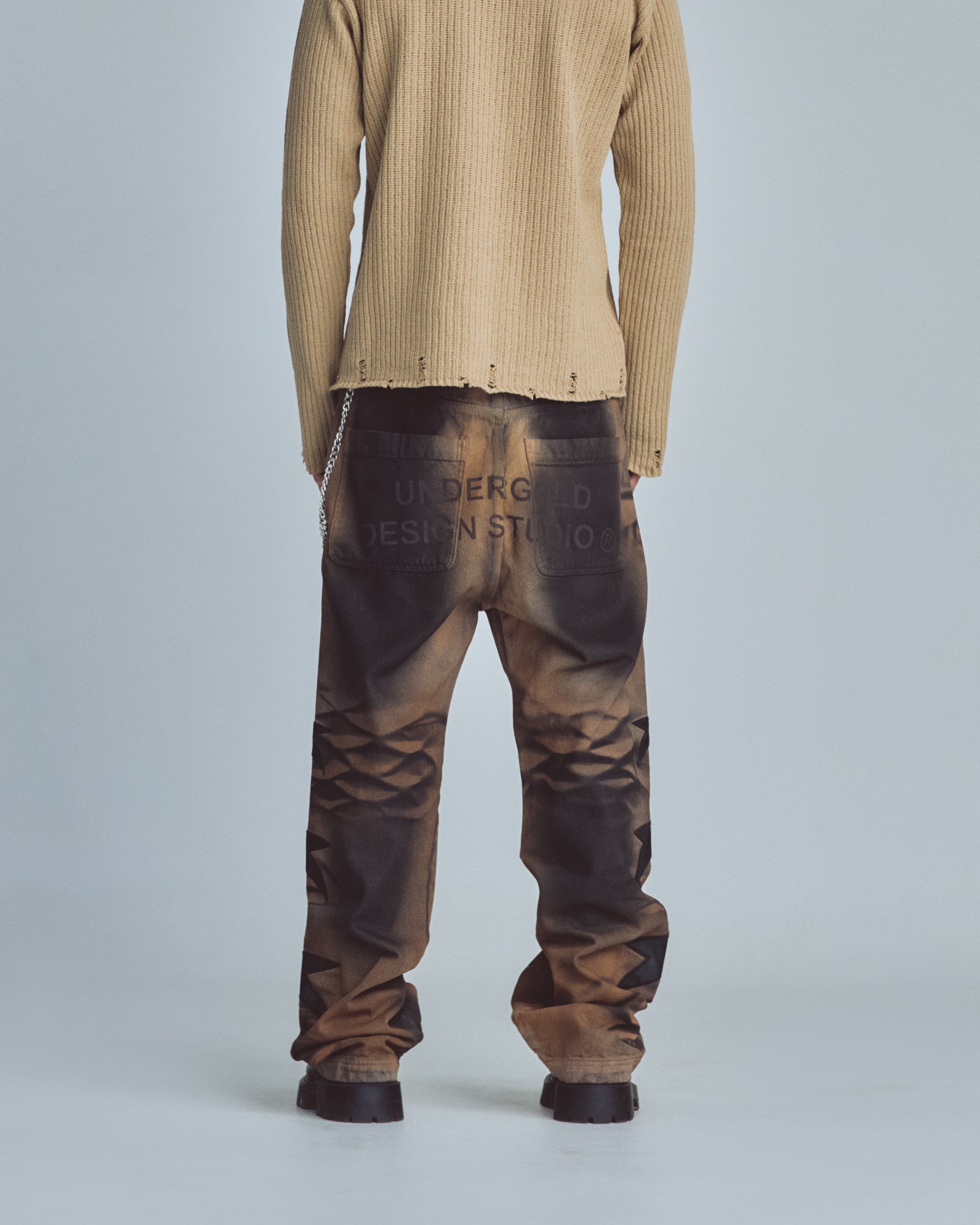 Stardust Stars Wide Jeans Vintage Brown