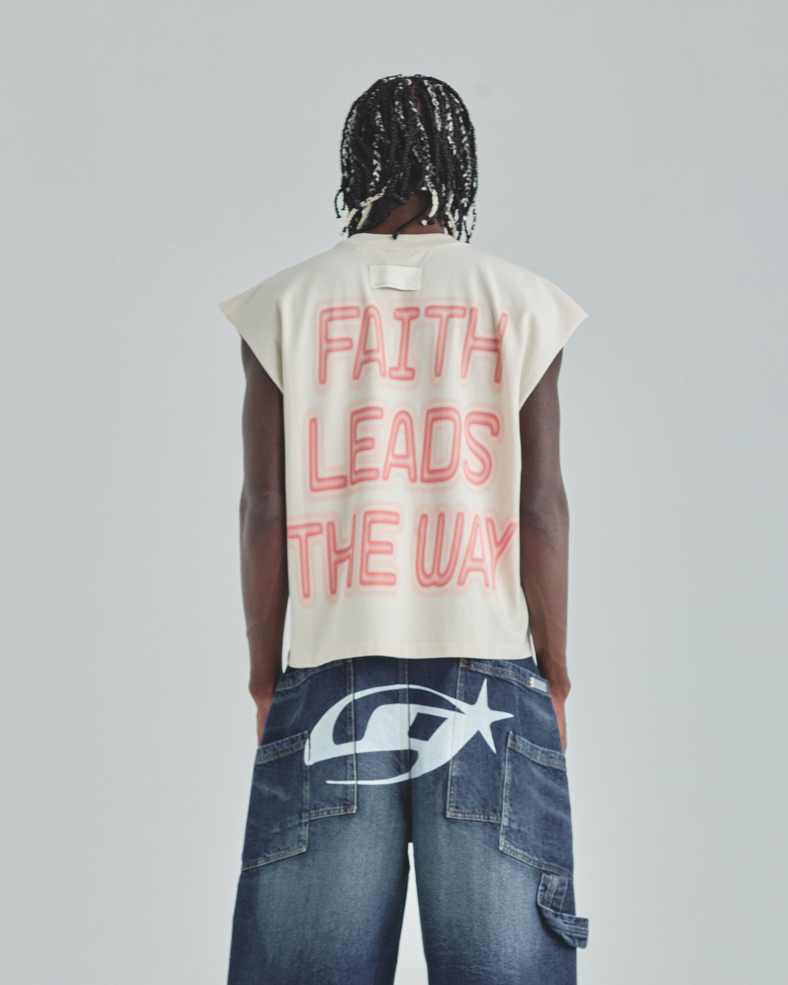 Act 1 Essence Sleeveless Tshirt Cream