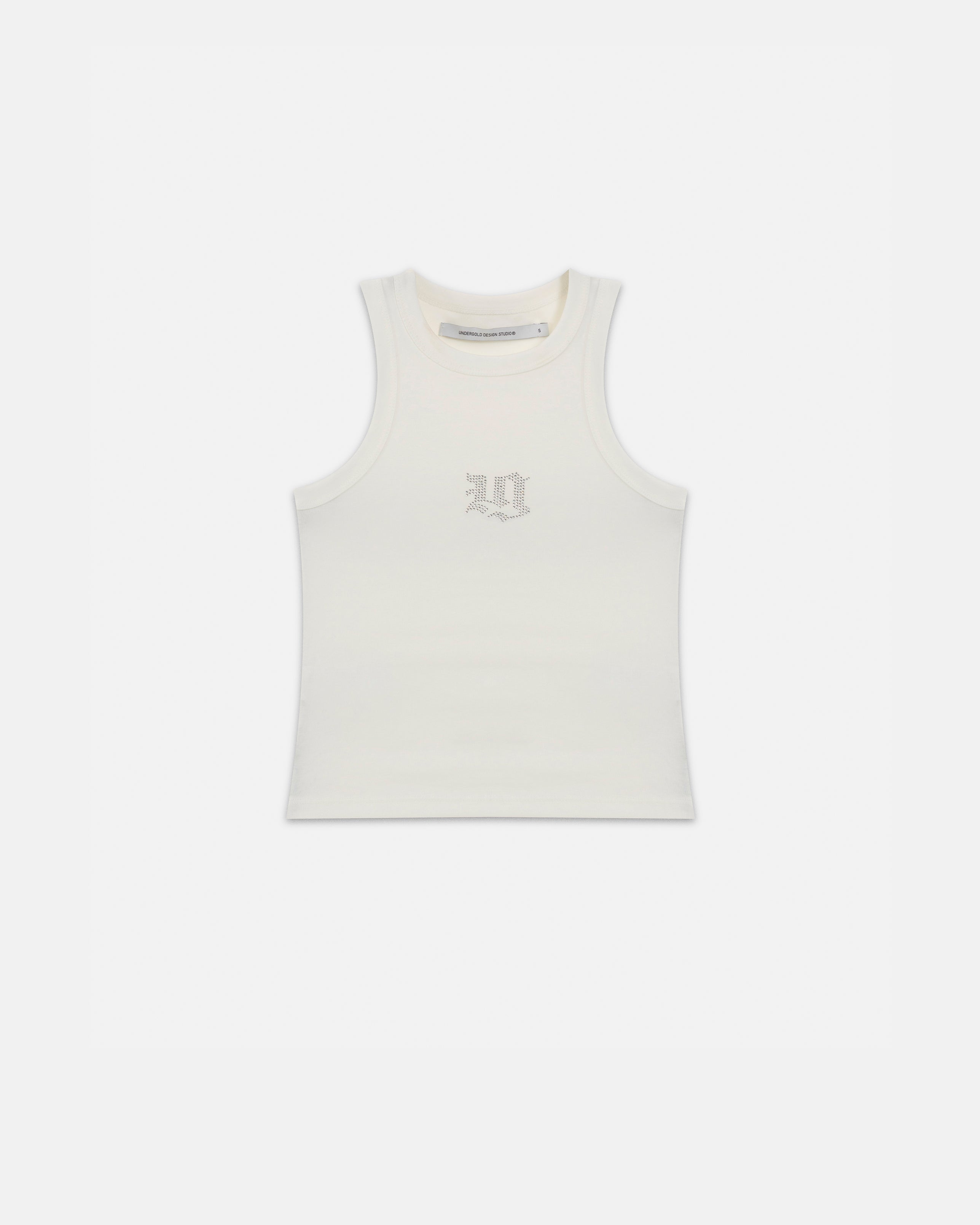 94' Gothic U Halter Tank Top White