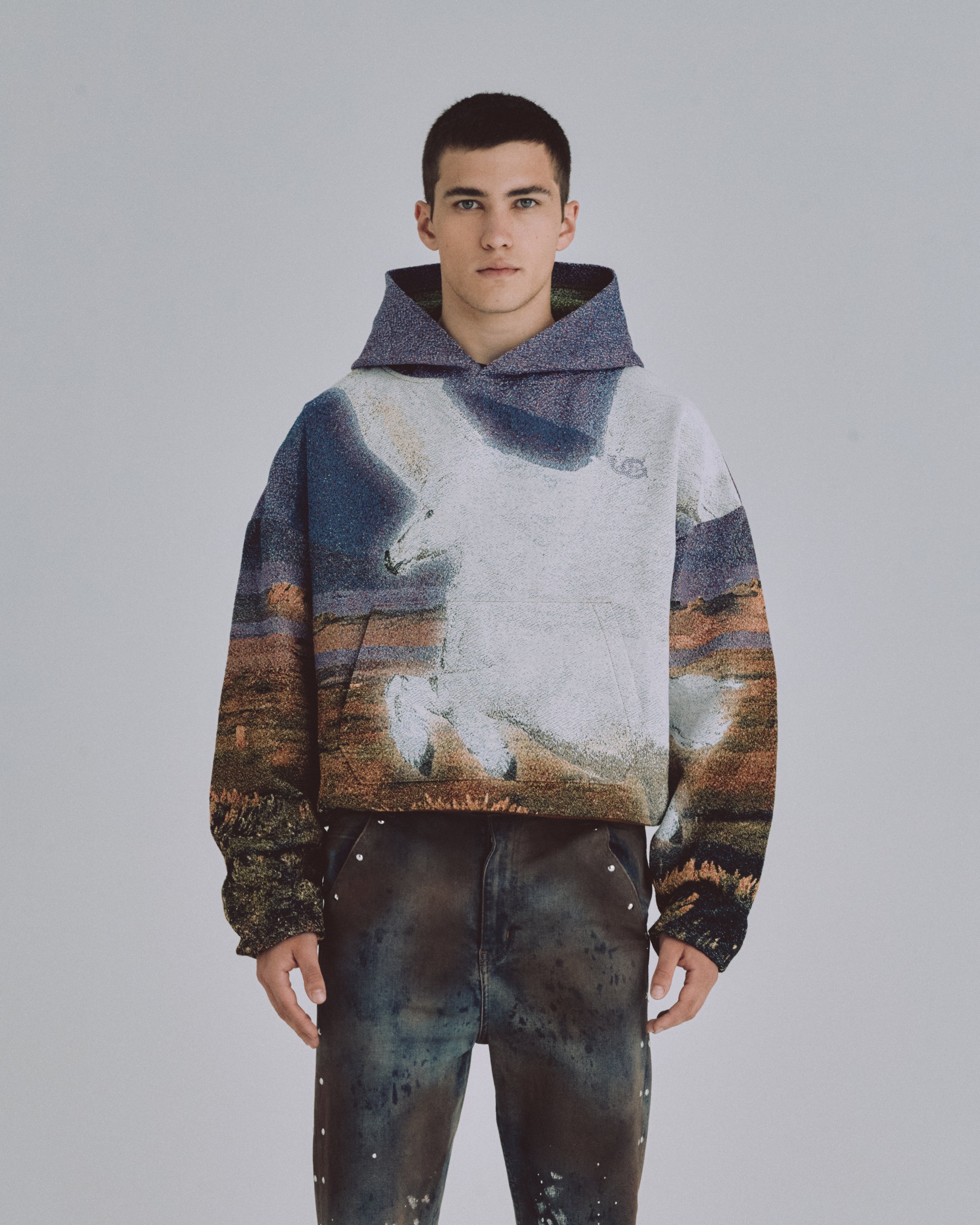 94' Skyborn Knit Hoodie Skyborn Pattern