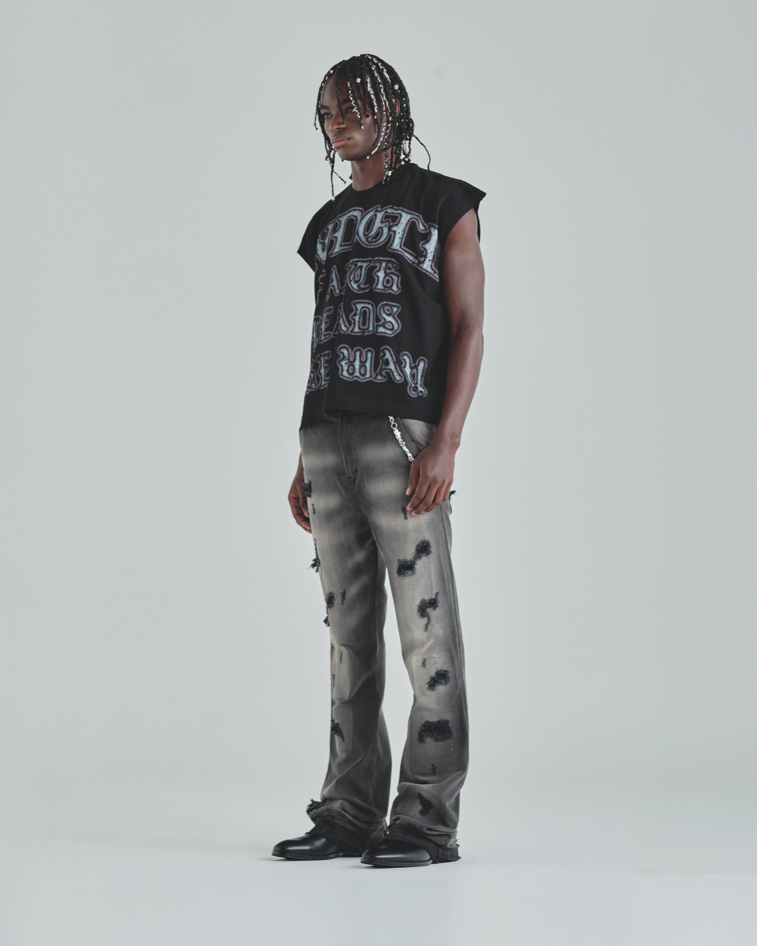 Act 1 Faith Sleeveless Tshirt Black