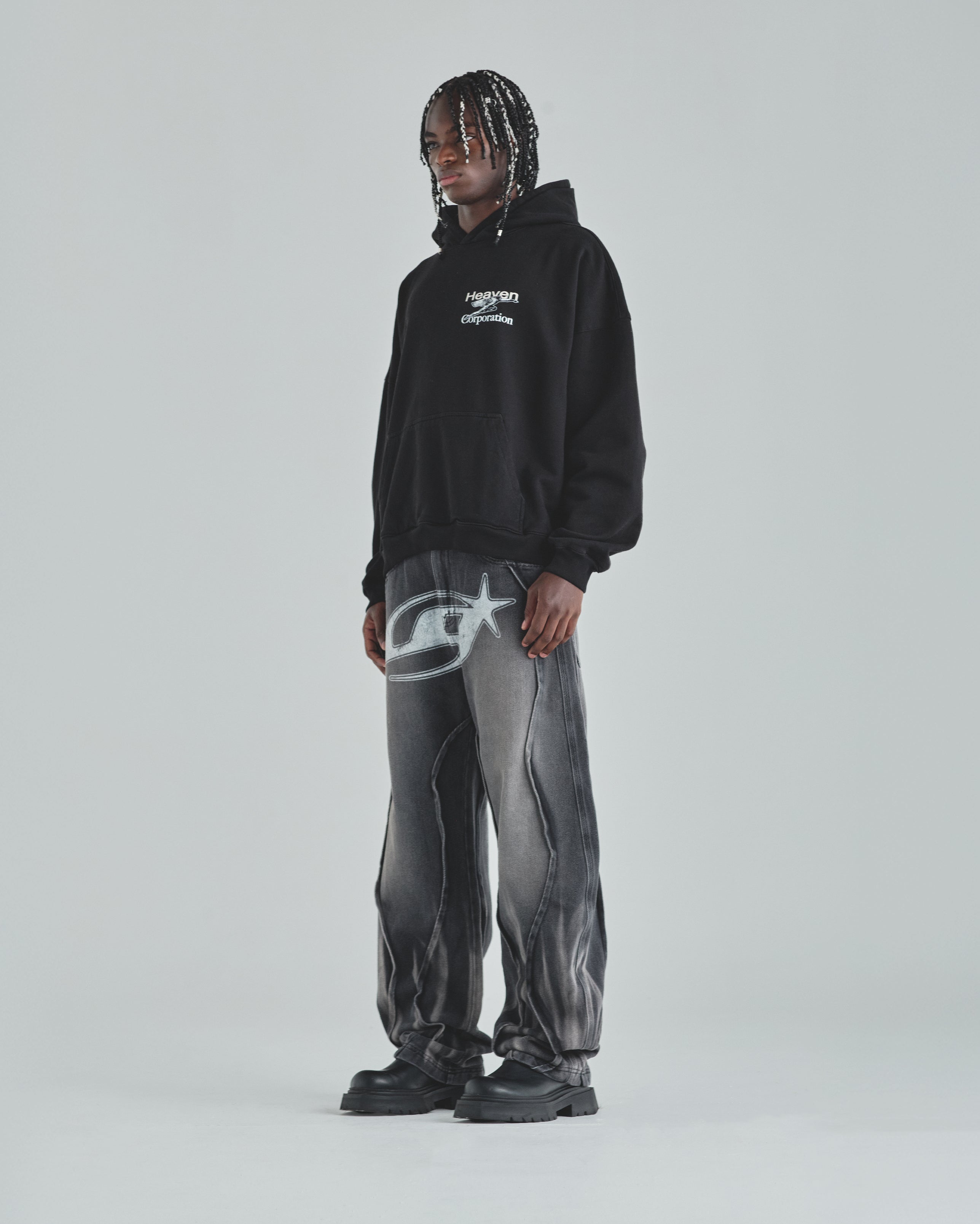 Act 1 Heaven Corp Hoodie Black